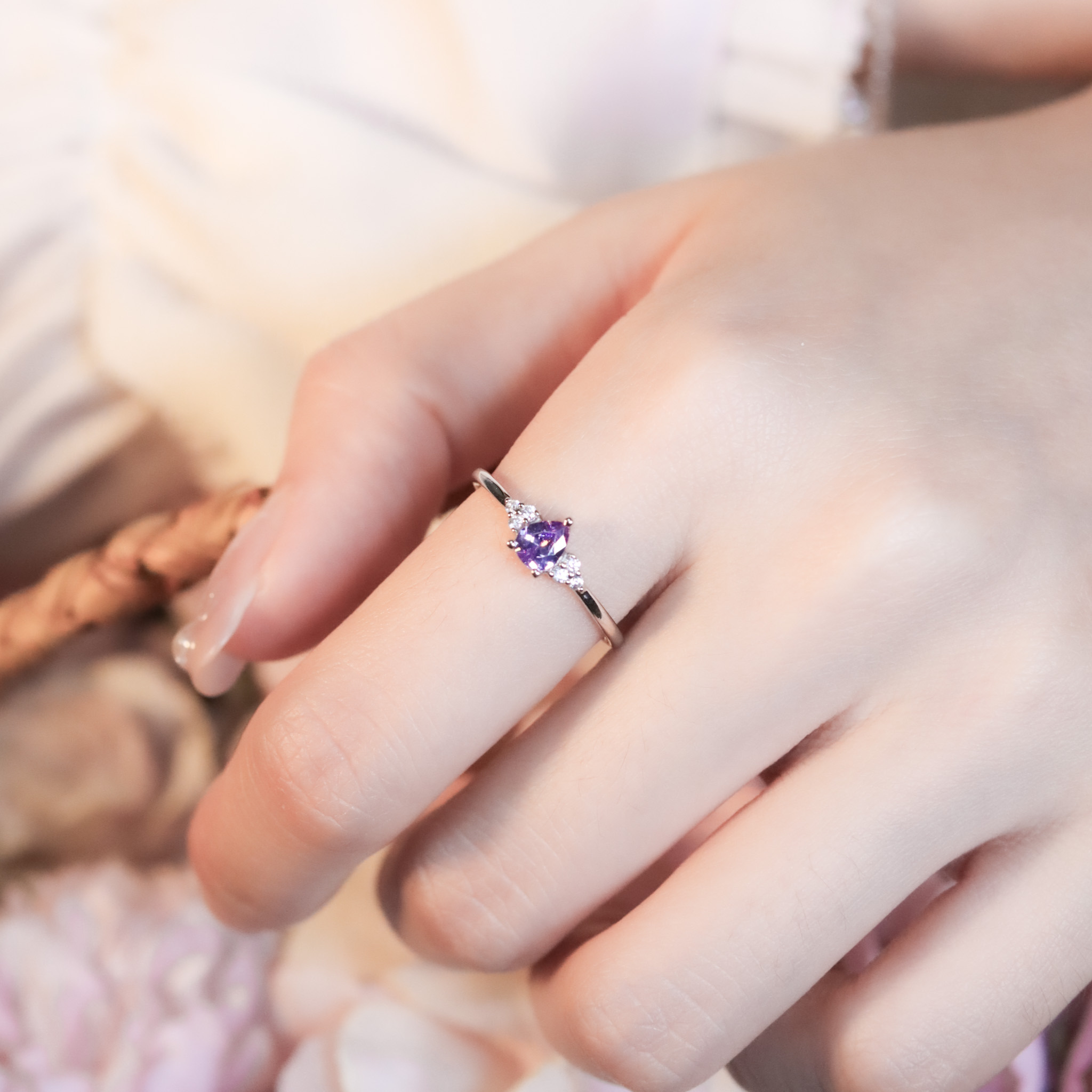 | 925純銀 | 漫紫點滴戒指 | RI0942 |