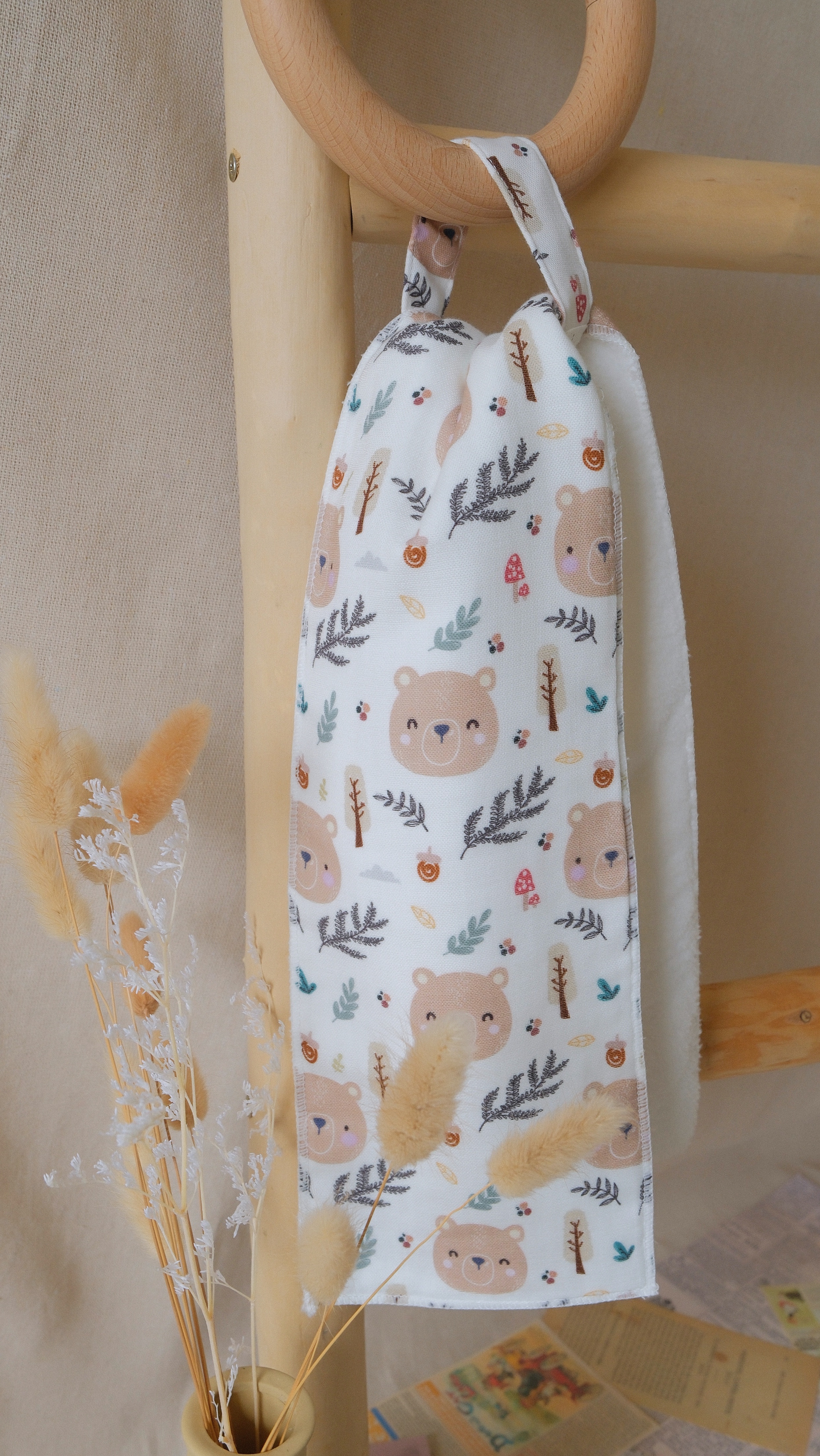 Hi Y.P store-手作擦手巾-獨家設計款-森林棕熊