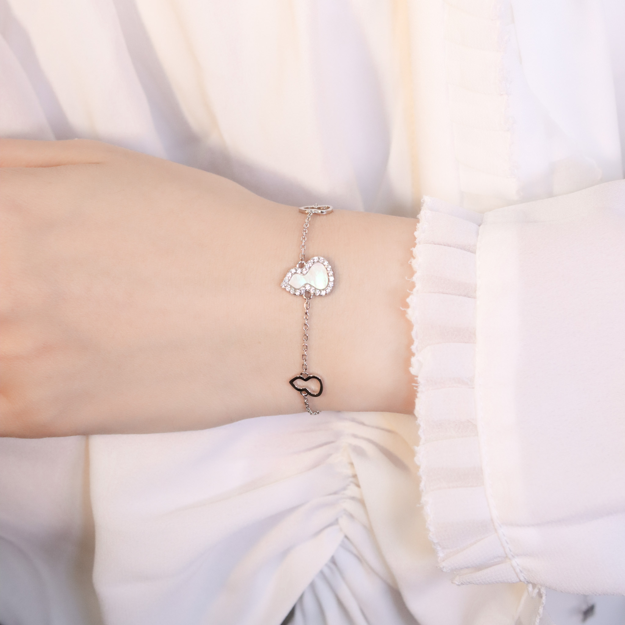 | 925純銀・白金 | 吸財小葫蘆手鏈 | BR1390 |