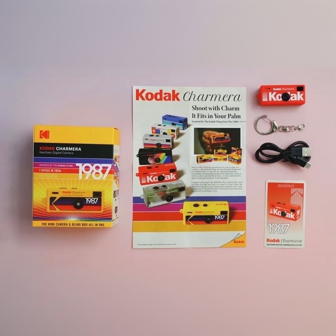 現貨 Kodak 柯達 Charmera 數位相機盲盒 鑰匙圈 全套6個