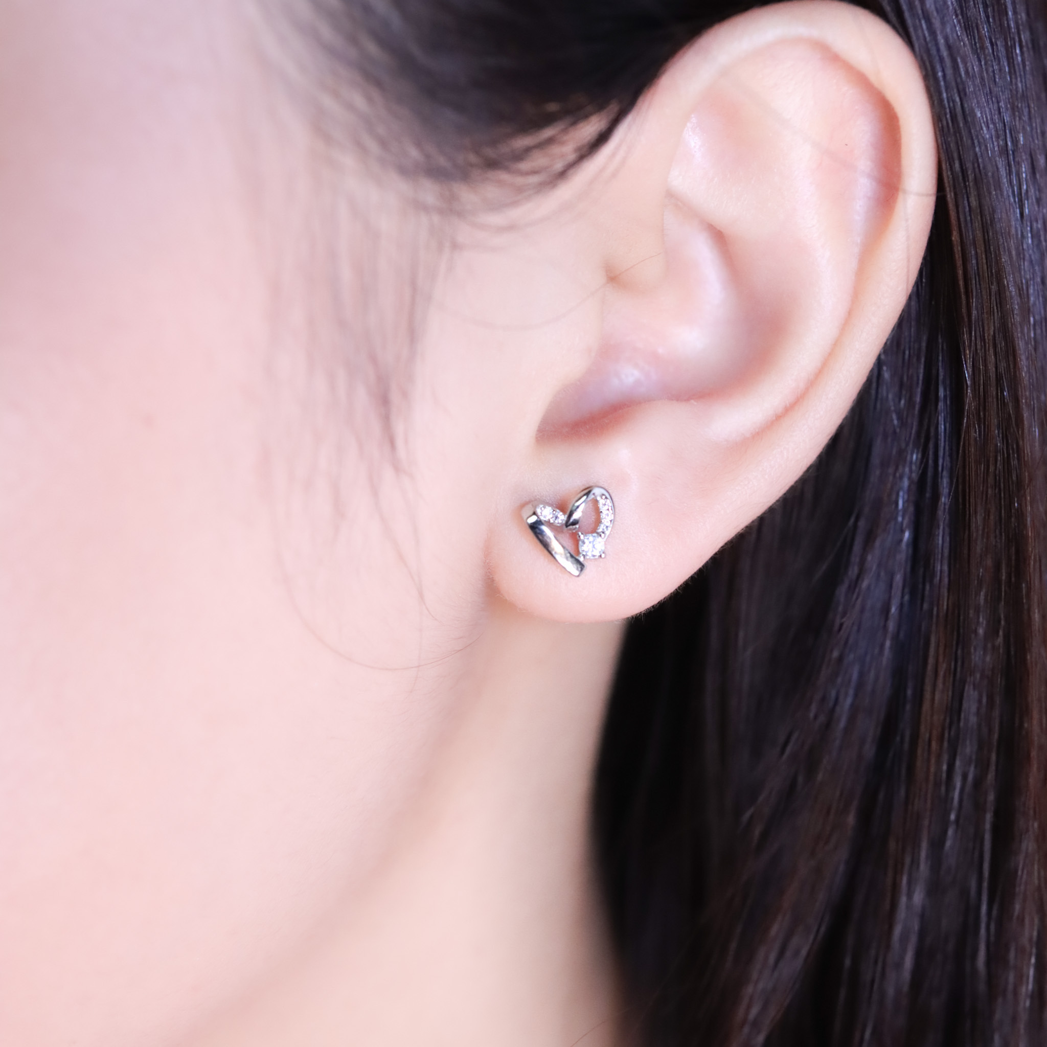 | 925純銀 | 我愛你耳環 | EA1047 |