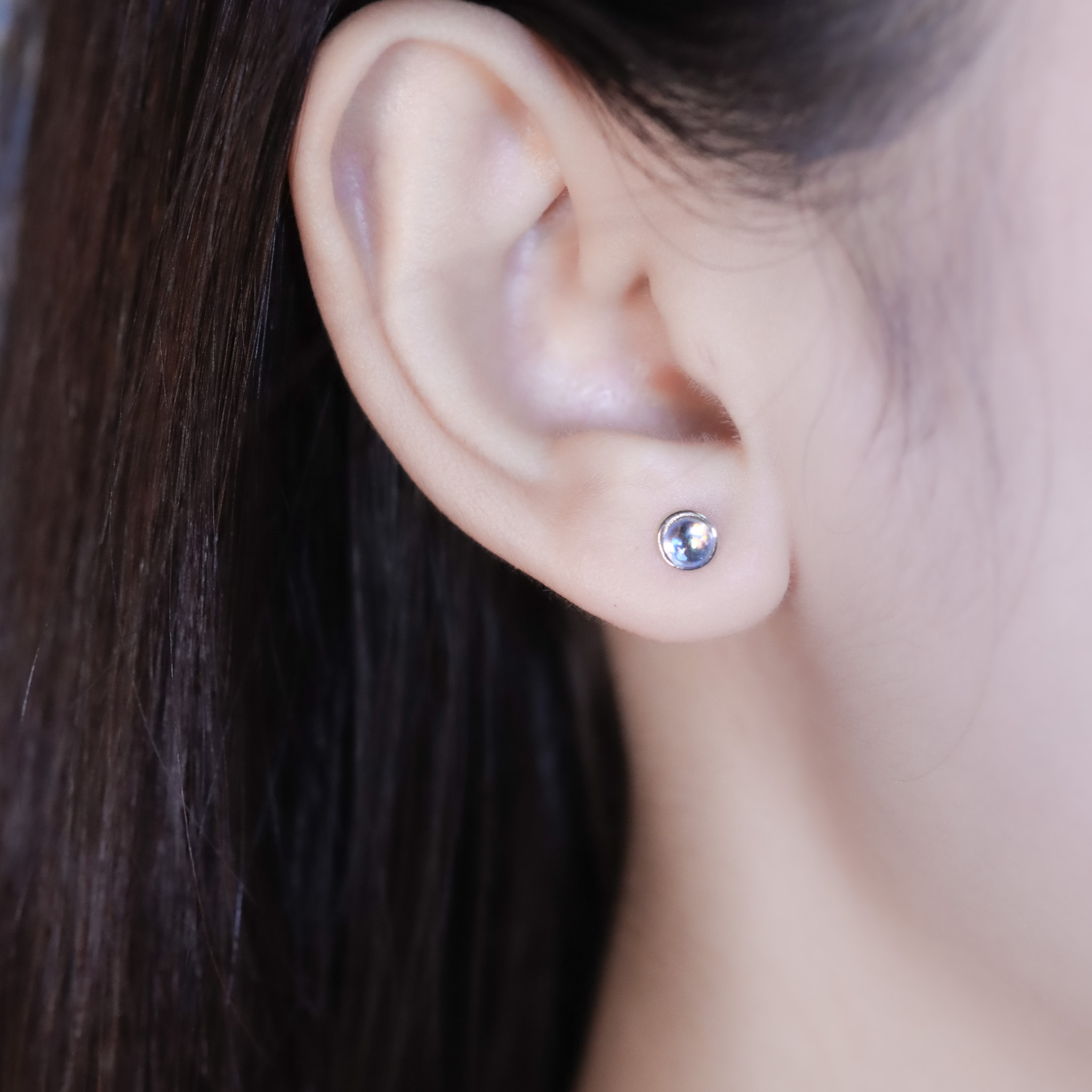 | 925純銀・琉璃 | 小漫藍耳環 | EA1042 |