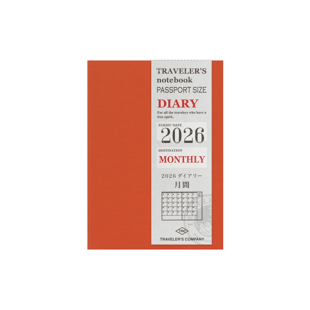 TRC Traveler’s notebook TN｜2026 護照PA 月間手帳