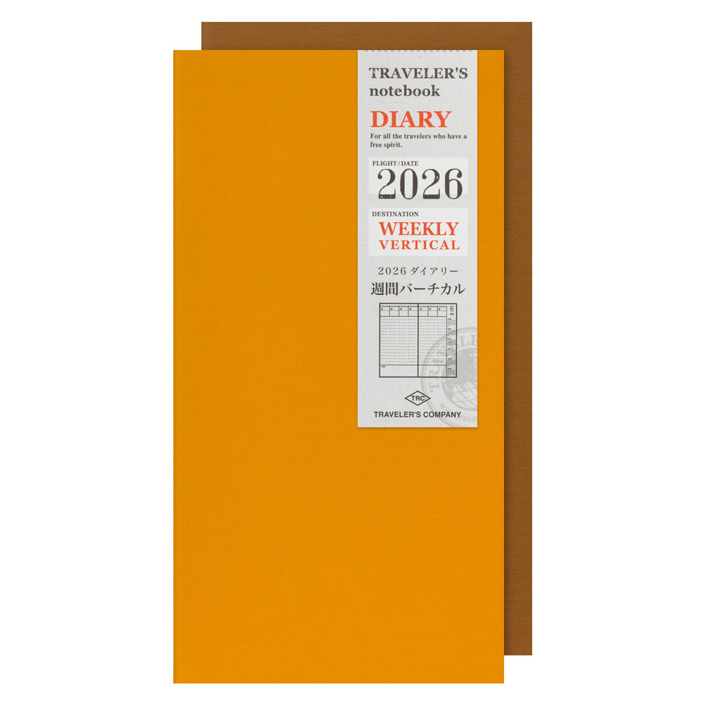 TRC Traveler’s notebook TN｜2026 標準 直式週間手帳