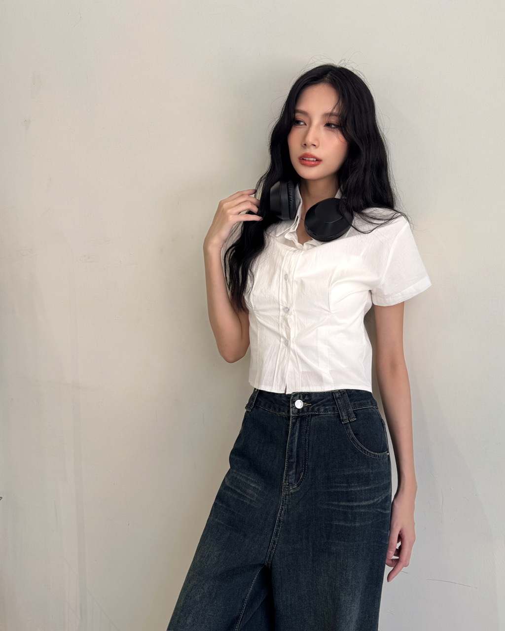 基本三色短版襯衫2552