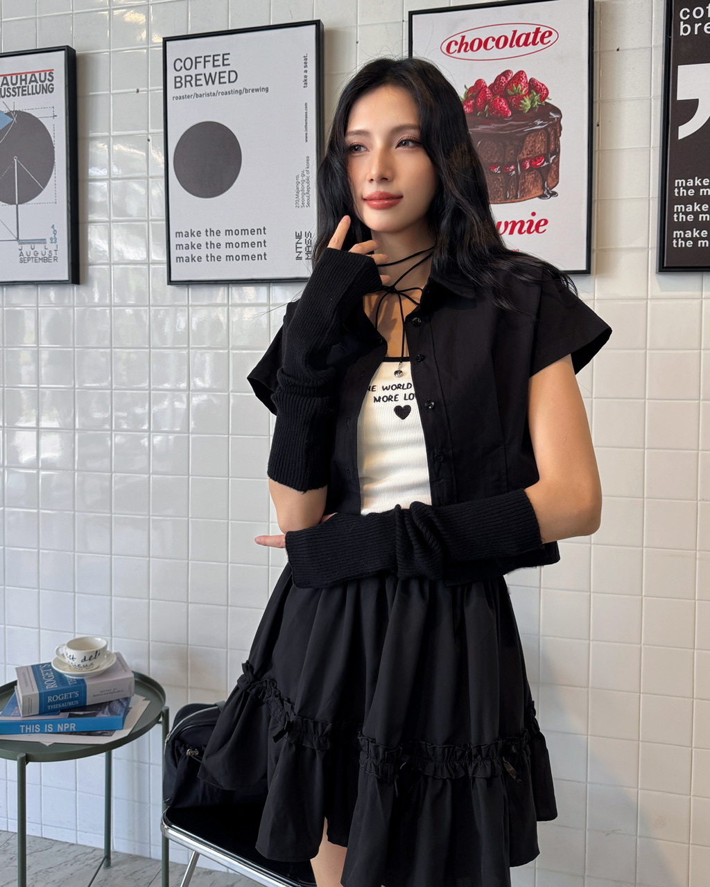 基本三色短版襯衫2552