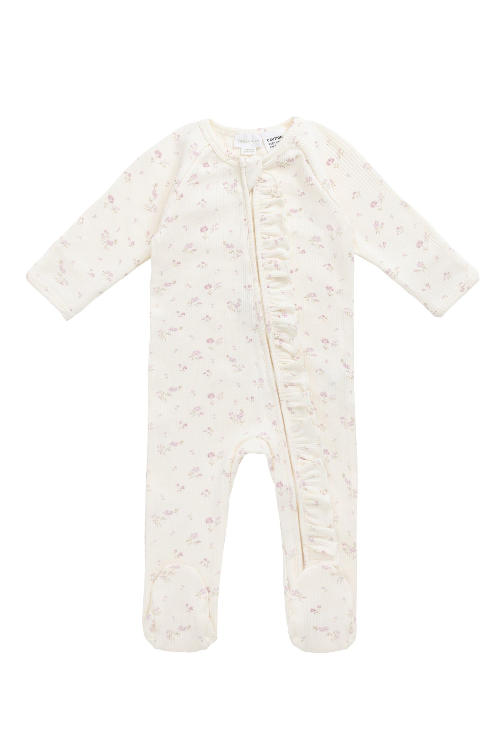 【預購】JAMIE KAY - Organic Cotton Fine Rib Melanie Onepiece（Caroline Egret）
