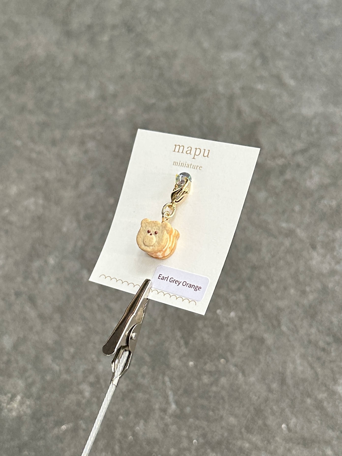 [mapu] 熊熊奶油夾心餅乾吊飾 | 紅茶橘子  | NO.12