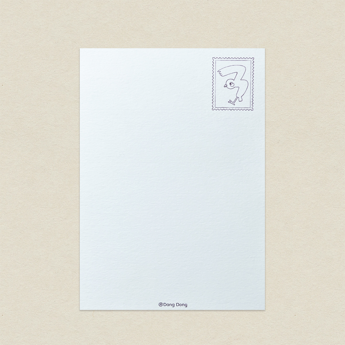 小鳥的「ㄋ」/孔版印刷明信片