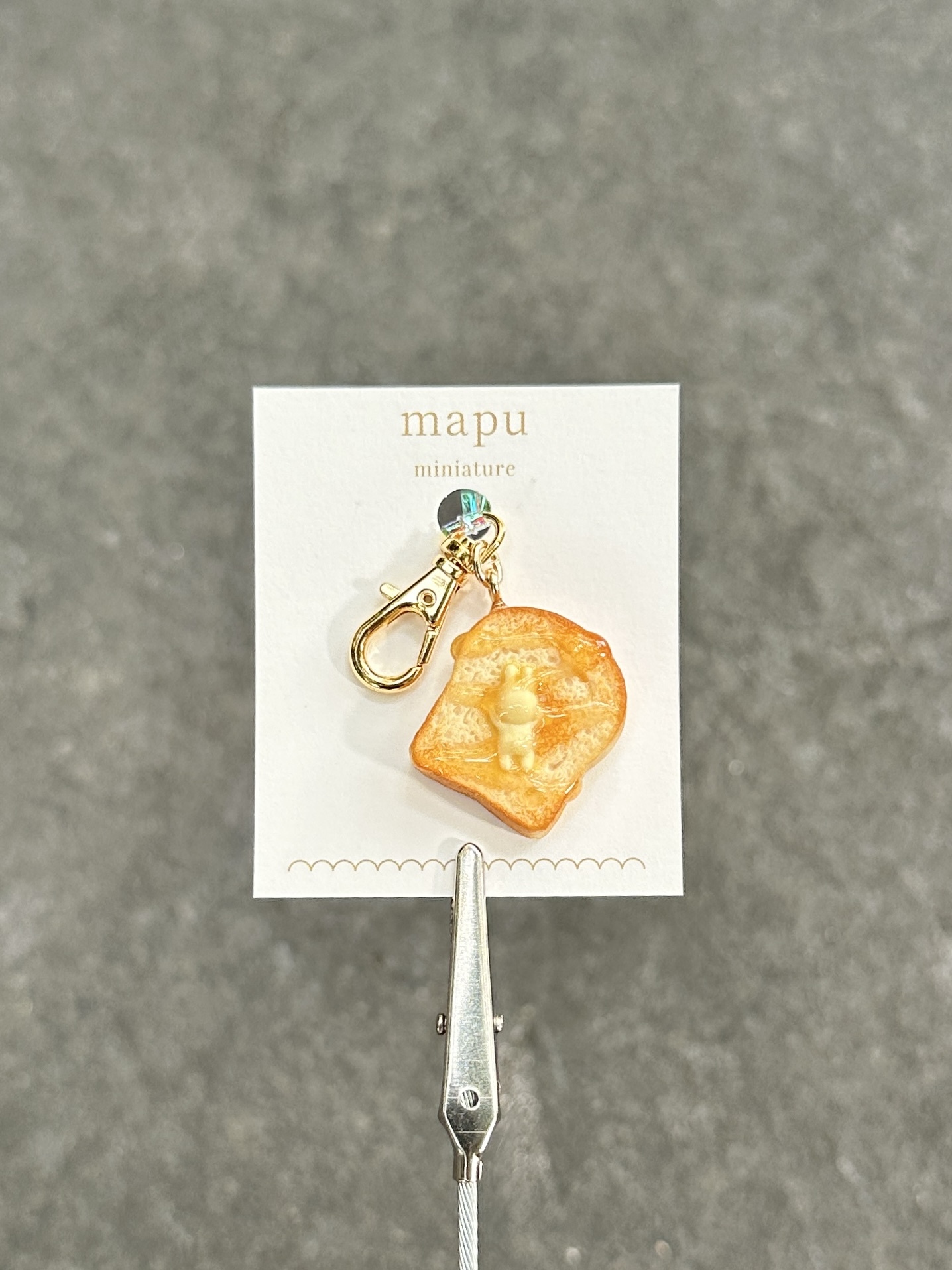 [mapu] 奶油蜂蜜吐司吊飾 | 幸福兔子  | NO.15