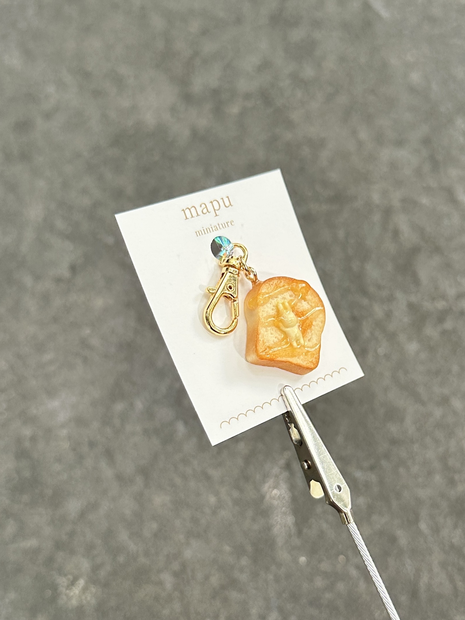 [mapu] 奶油蜂蜜吐司吊飾 | 幸福兔子  | NO.15