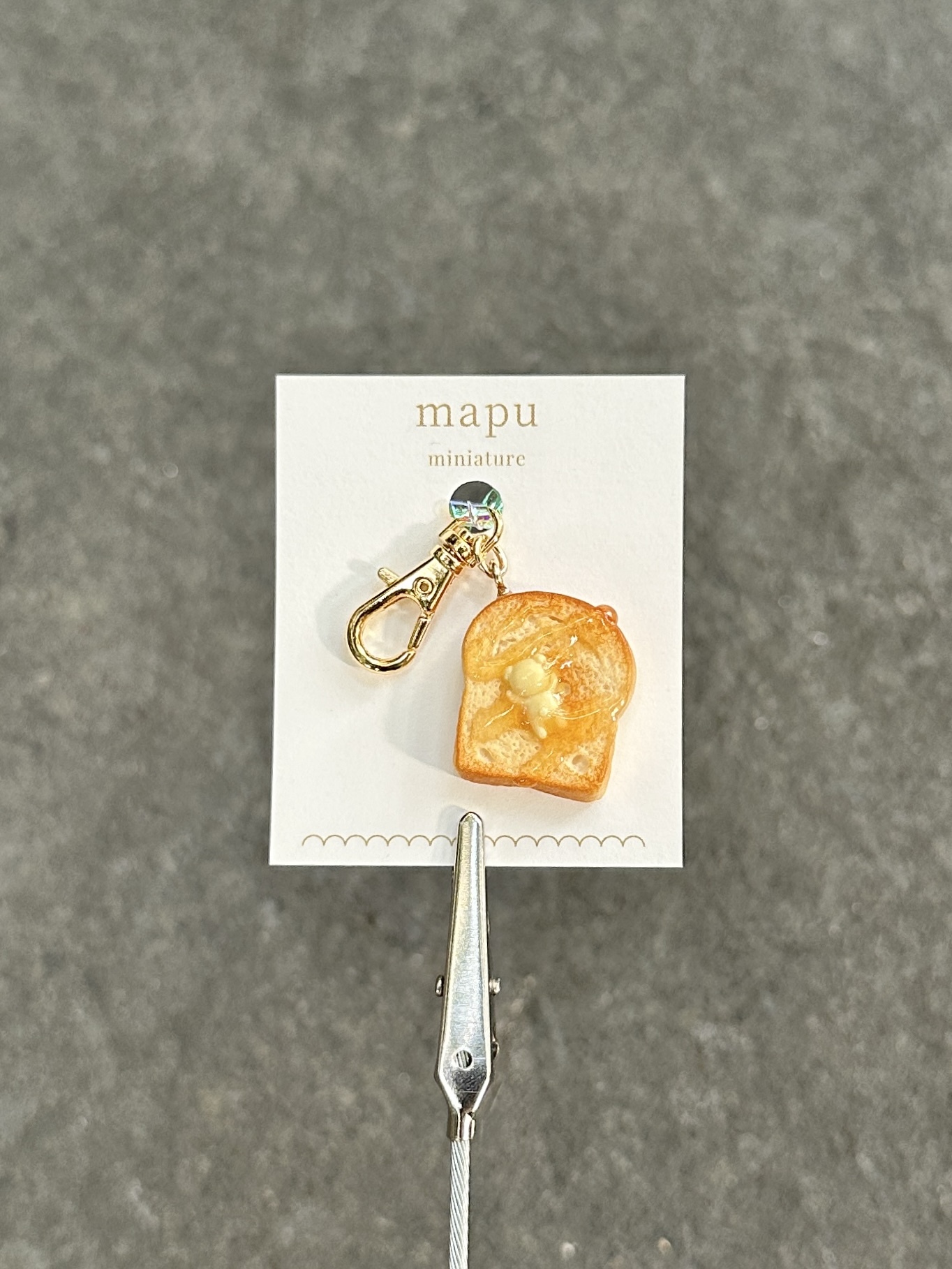 [mapu] 奶油蜂蜜吐司吊飾 | 幸福熊熊  | NO.16