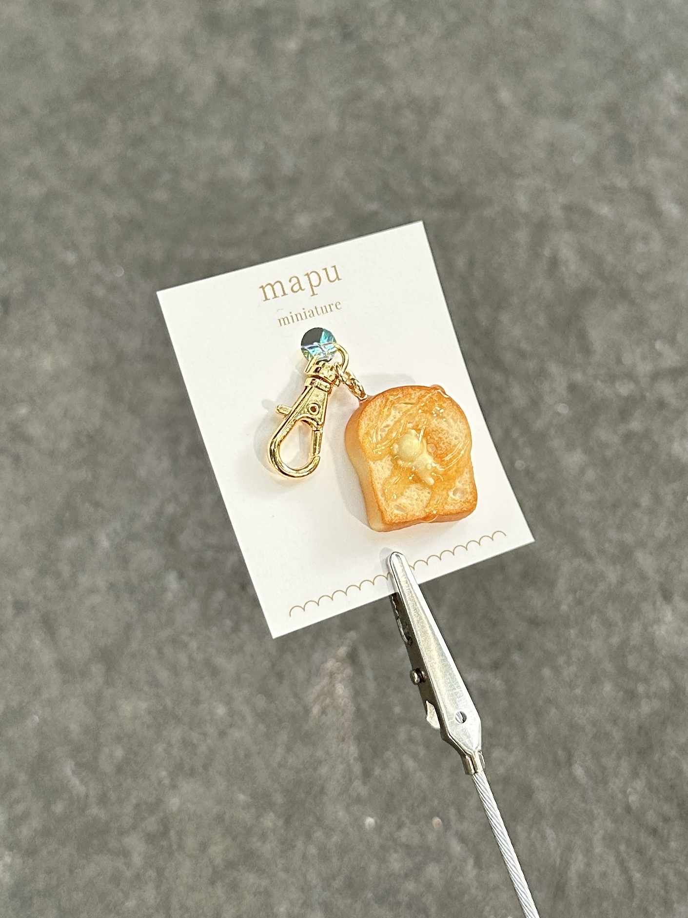 [mapu] 奶油蜂蜜吐司吊飾 | 幸福熊熊  | NO.16