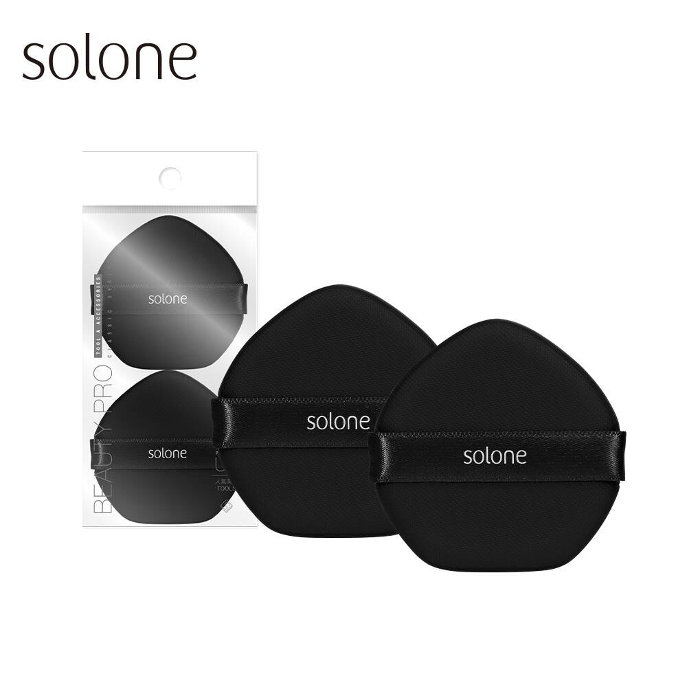 現 貨丨Solone 極致裸肌氣墊粉撲 / 桃形 2入