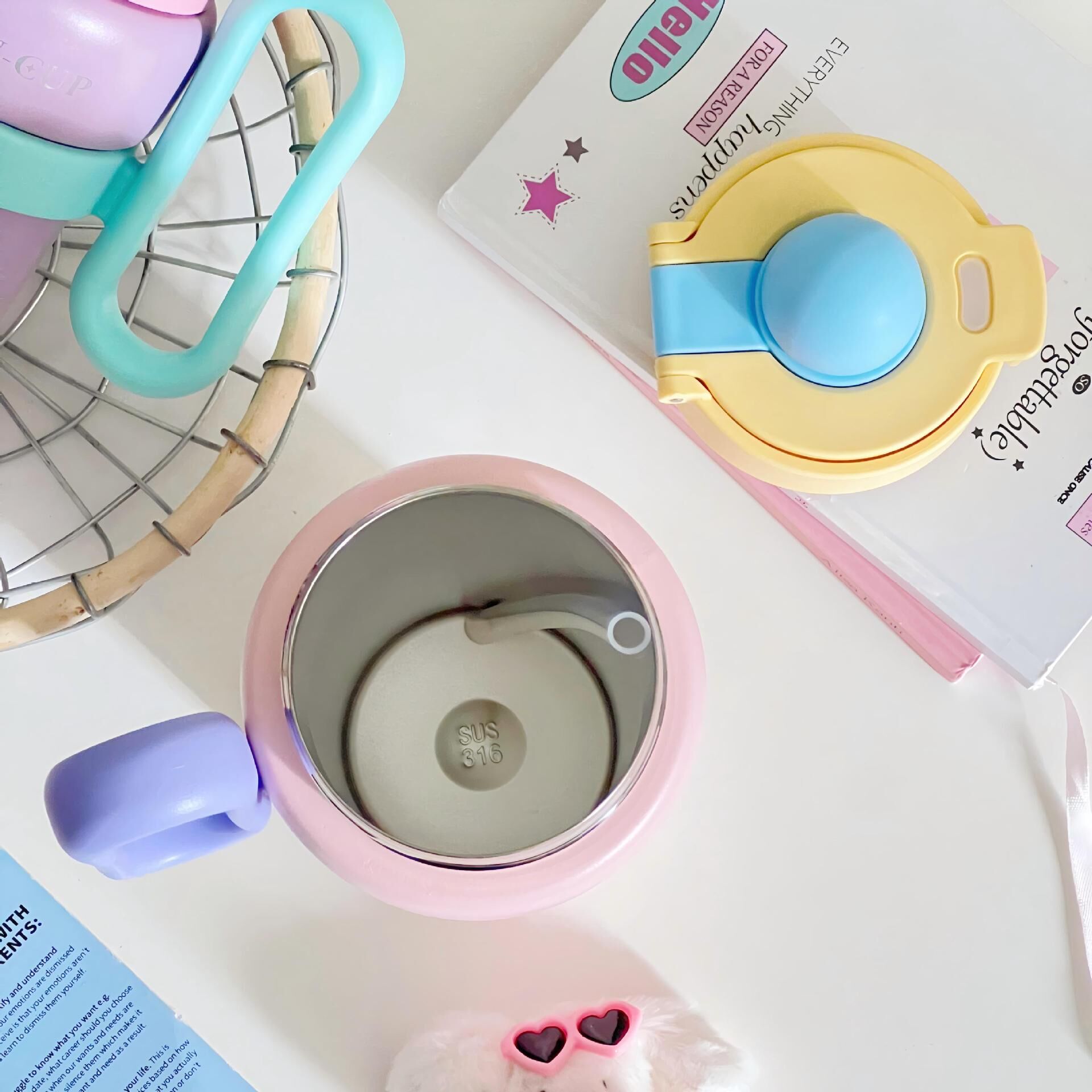 900ML Minimalist Large Capacity 316 Stainless Steel Tumbler