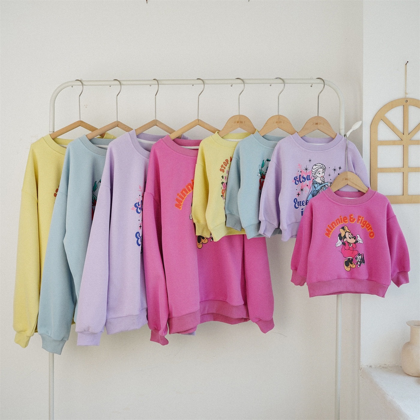 親子裝_四色繽紛大學上衣