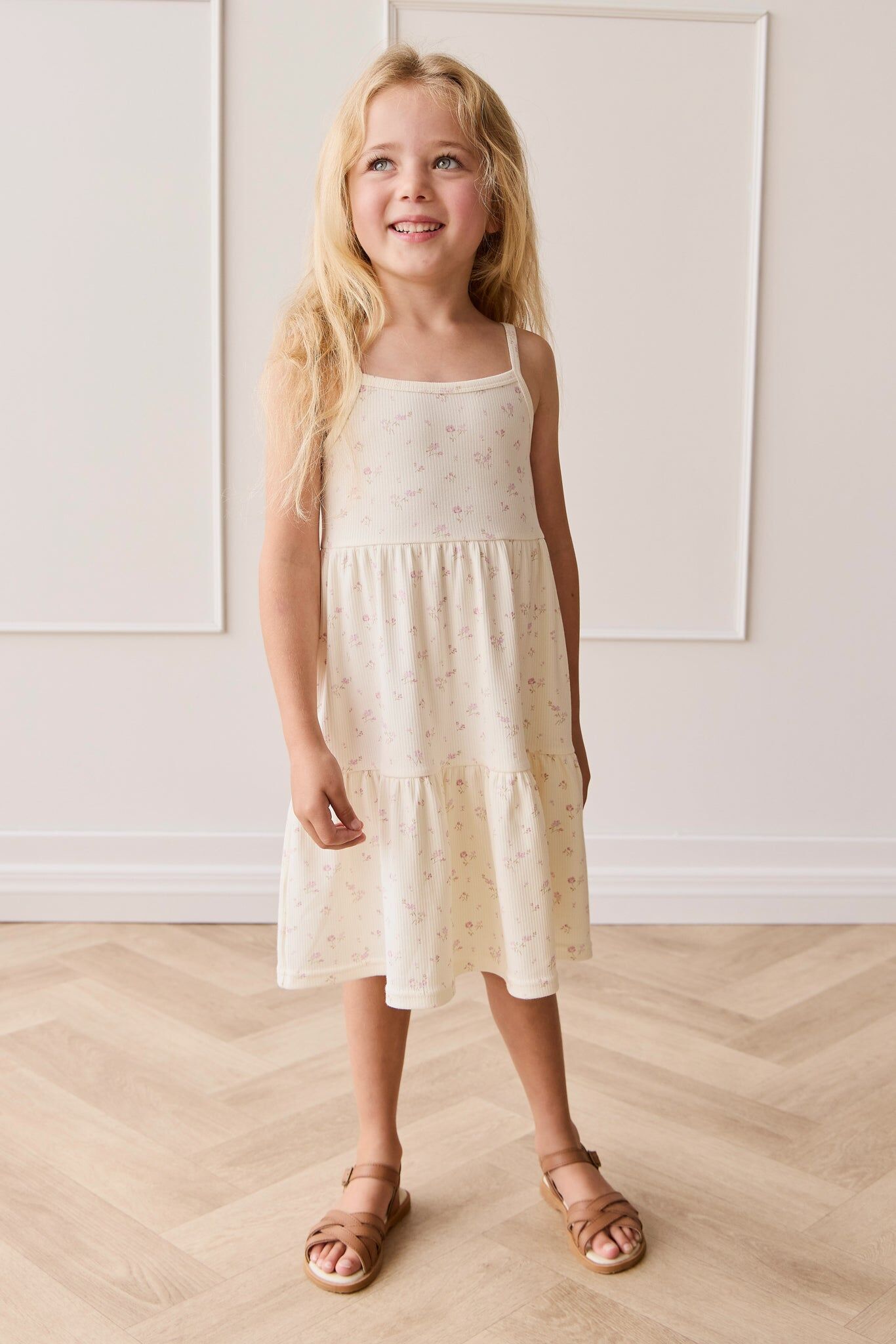 【預購】JAMIE KAY - Organic Cotton Fine Rib Matilda Dress（Caroline Egret）