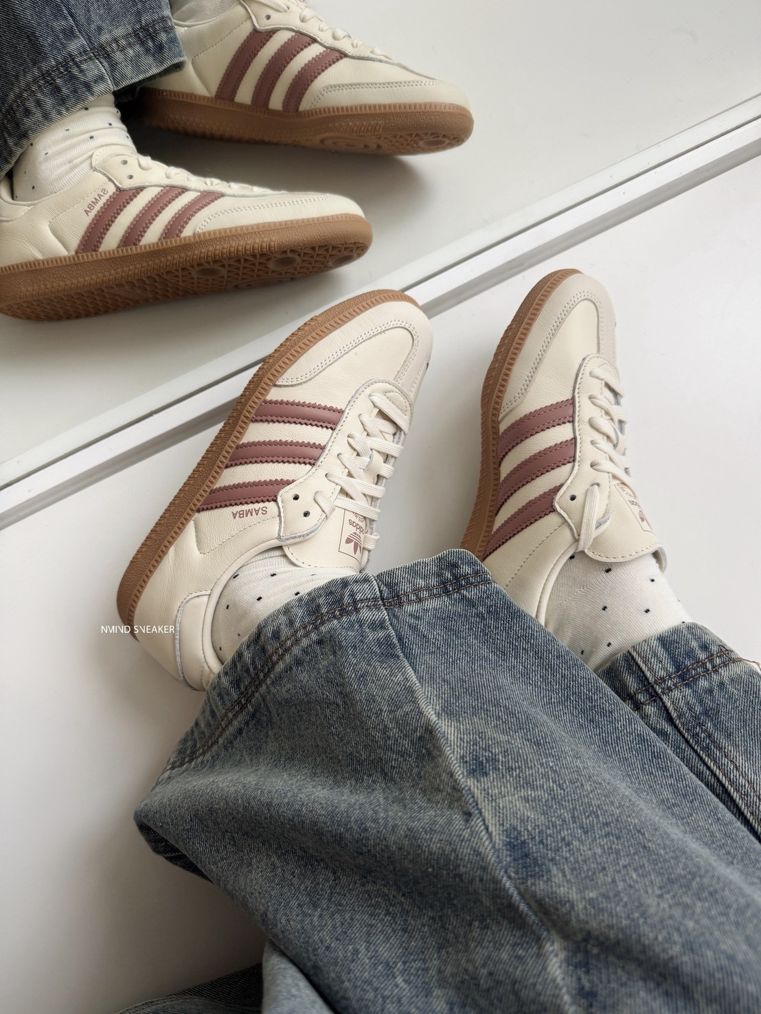 Adidas samba OG 乾燥玫瑰 焦糖底