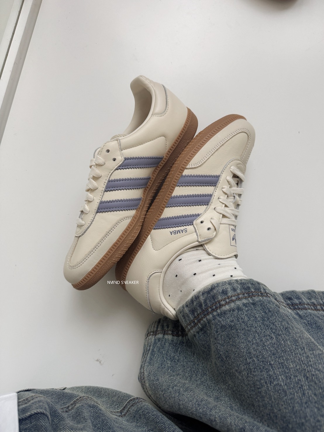 Adidas samba OG 乾燥奶藍 焦糖底