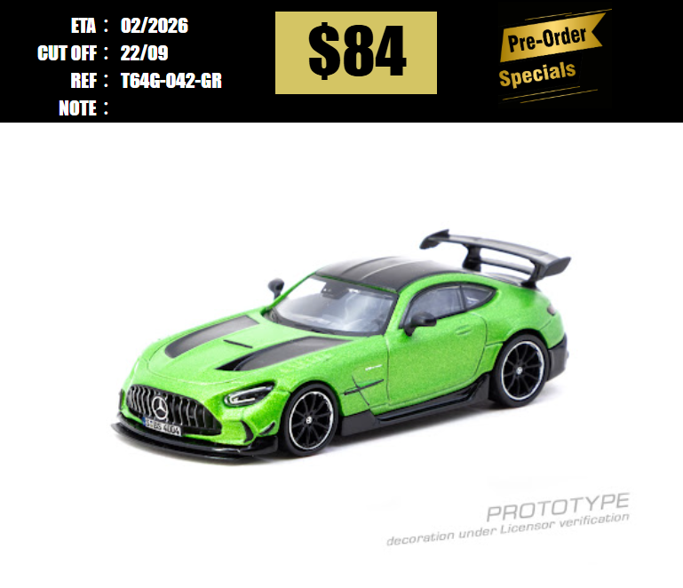 PO-$84 * TARMAC * 1:64 Mercedes-Benz AMG GT Black Series Green [OD14/09]
