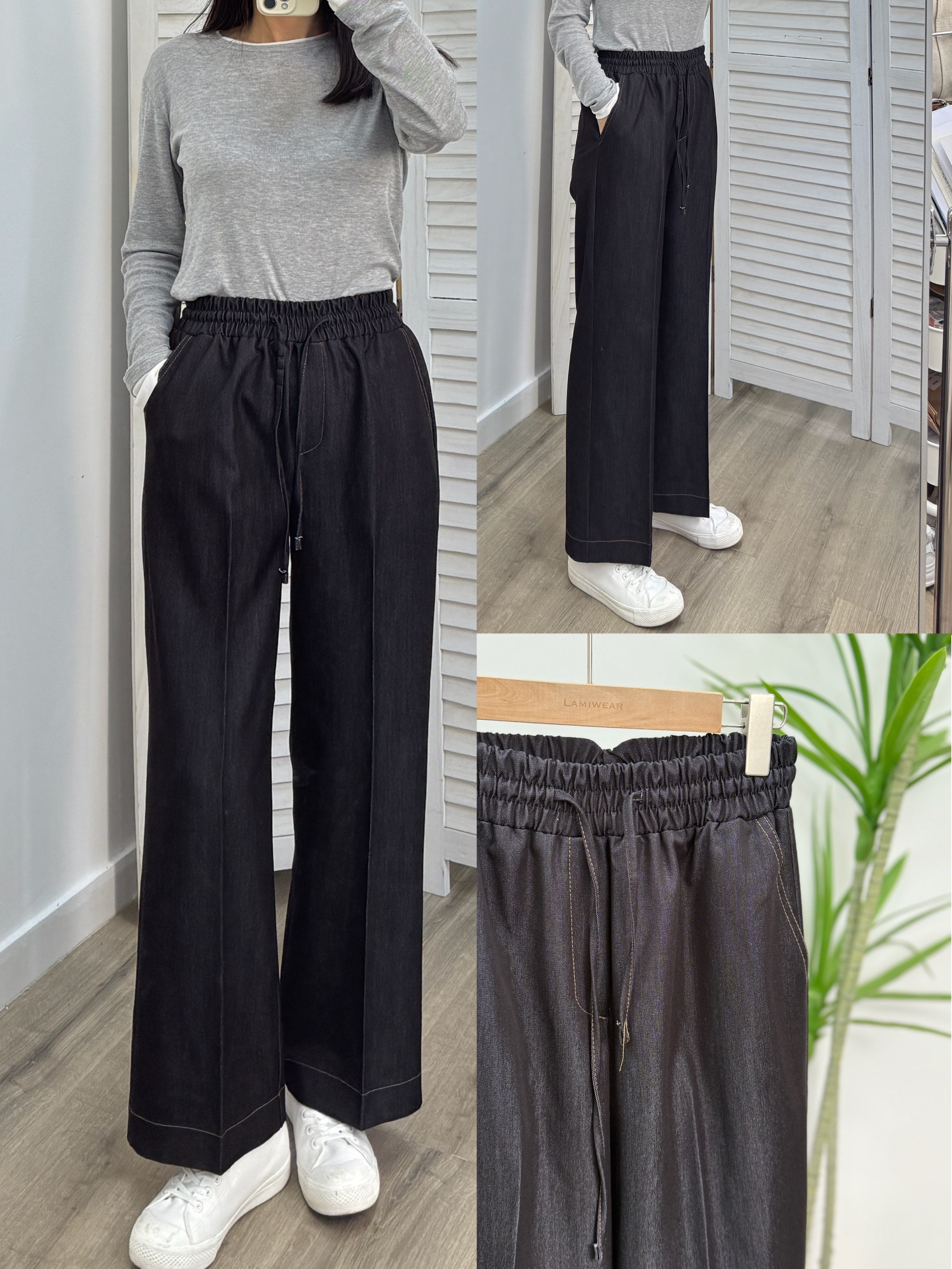 🍂 𝔸𝕦𝕥𝕦𝕞𝕟 ℕ𝔼𝕎  休閒明線鬆身長褲