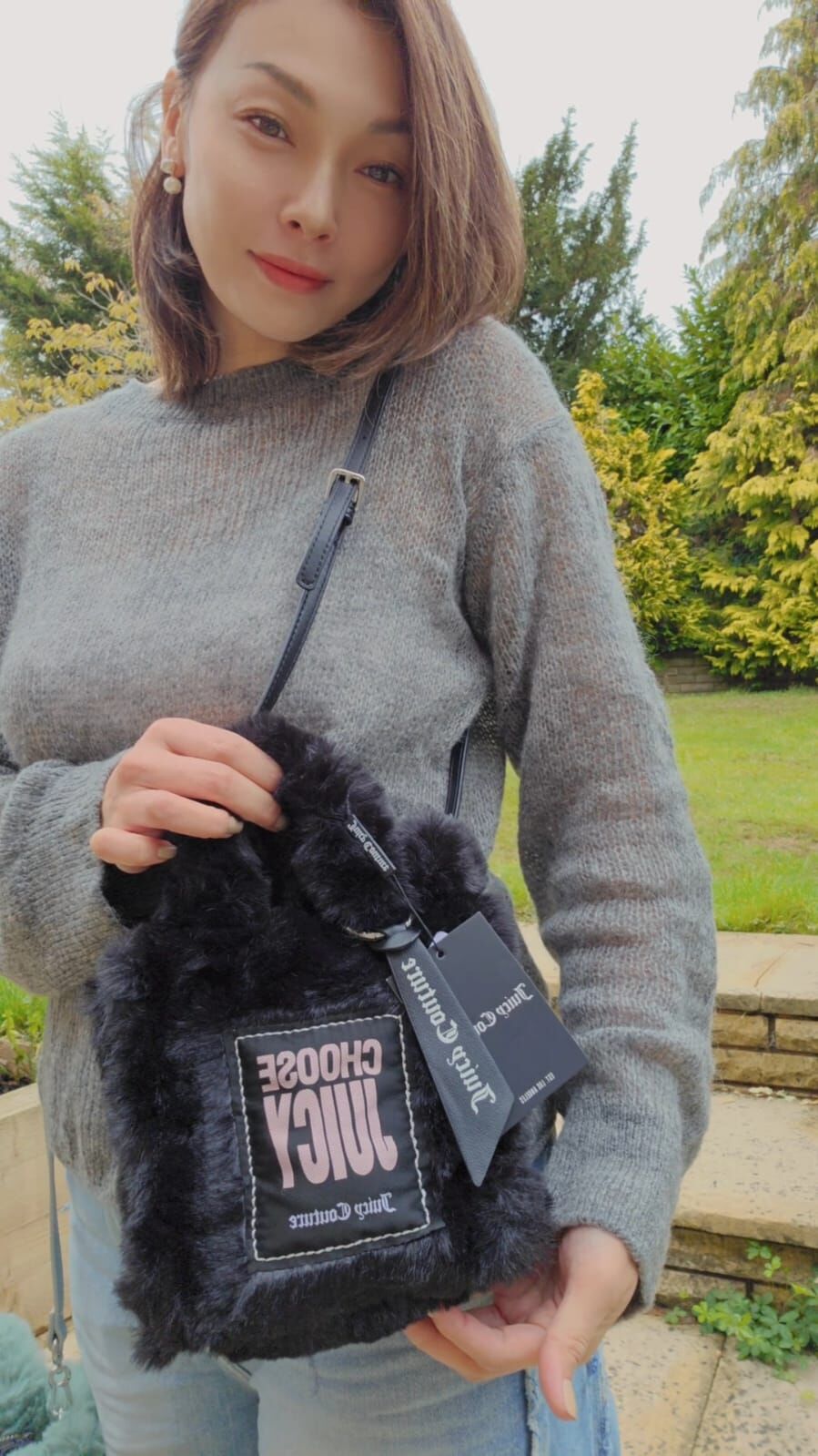 英國代購 (獨立訂單)-JUICY COUTURE iRIS FUR BAG