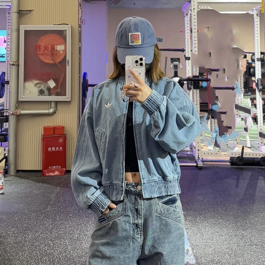 ADIDAS ORIGINALS 牛仔外套 單寧 復古 淺藍 淺色 蛇年限定  明星同款 JZ9924