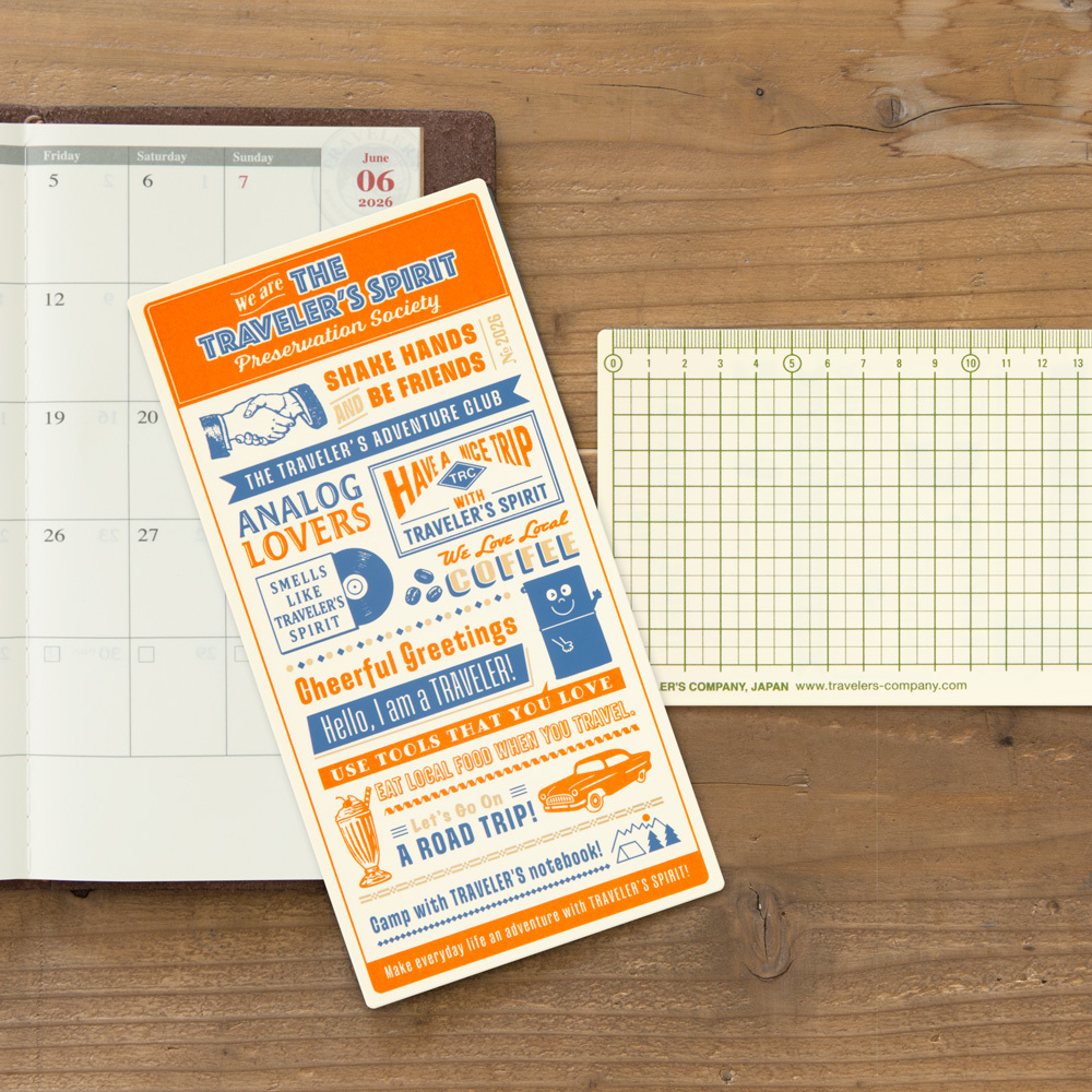 TN 2026 標準尺寸 墊板 (限定)｜ TRAVELER'S NOTEBOOK 旅人筆記本 日本