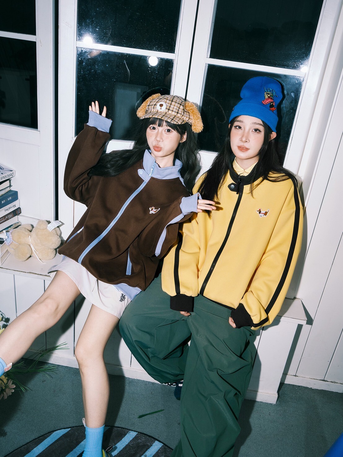 LEMANISM 美式復古撞色立領夾克