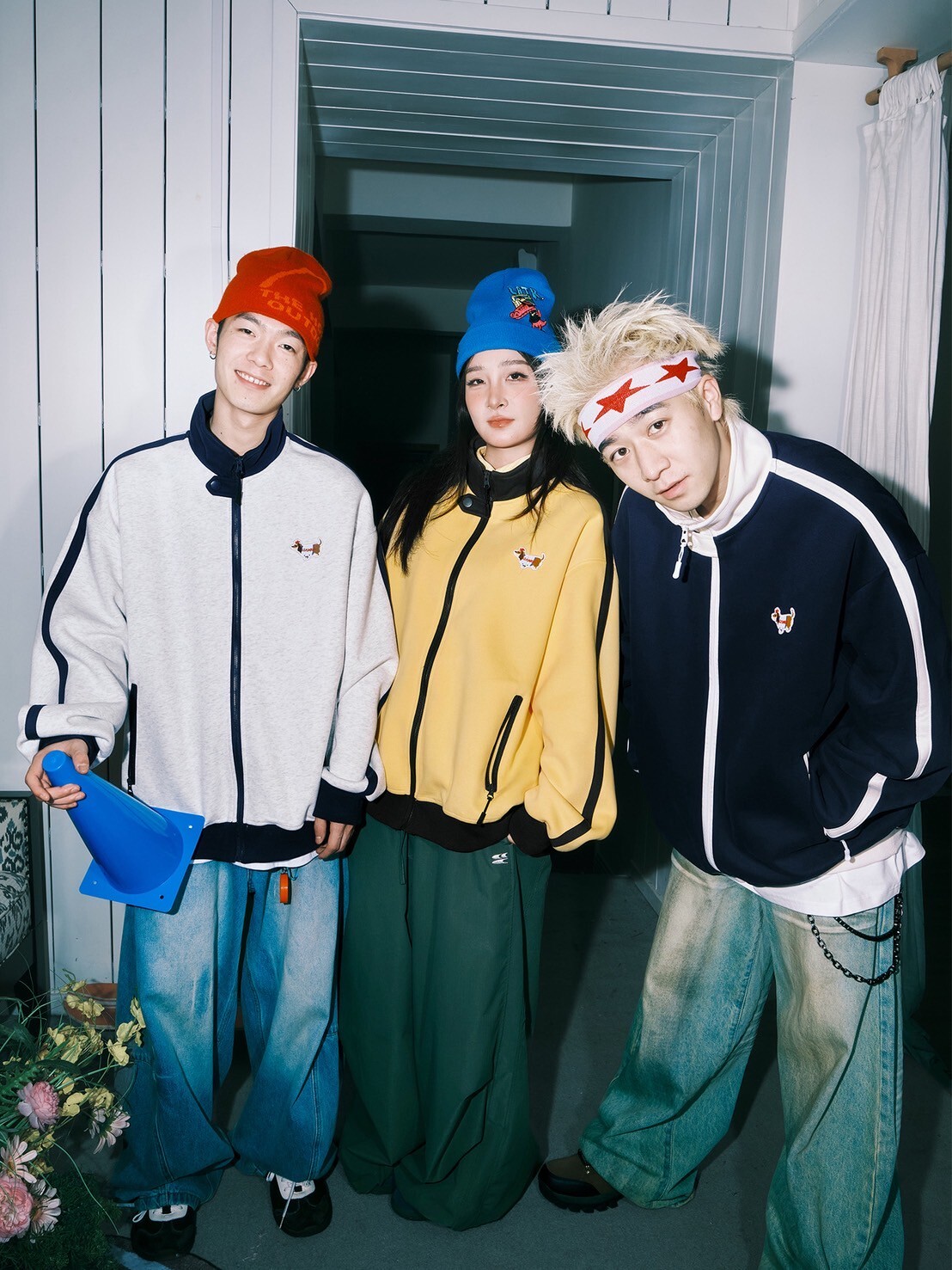 LEMANISM 美式復古撞色立領夾克