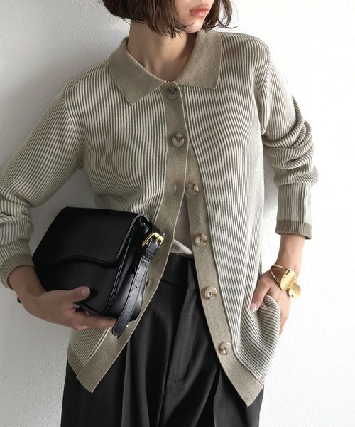 日本🇯🇵連線 Classical Elf Polo領針織開襟衫 羅紋針織 POLO領 開襟衫 長袖 外套 外搭 針織衫 5色(任買兩件711免運)/預購