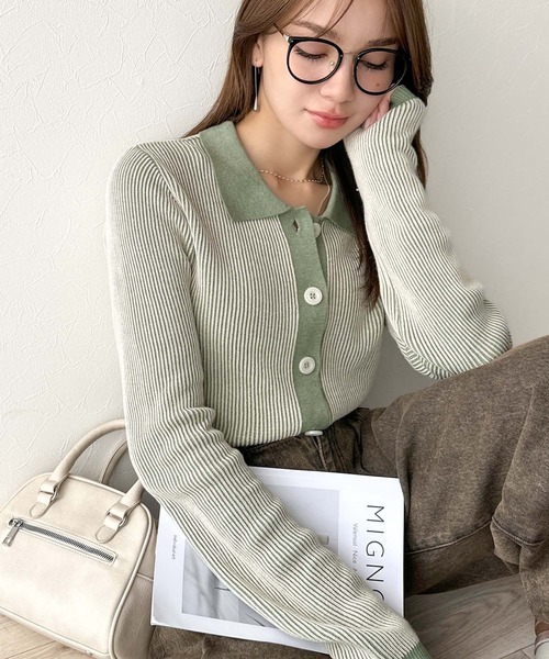 日本🇯🇵連線 Classical Elf Polo領針織開襟衫 羅紋針織 POLO領 開襟衫 長袖 外套 外搭 針織衫 5色(任買兩件711免運)/預購