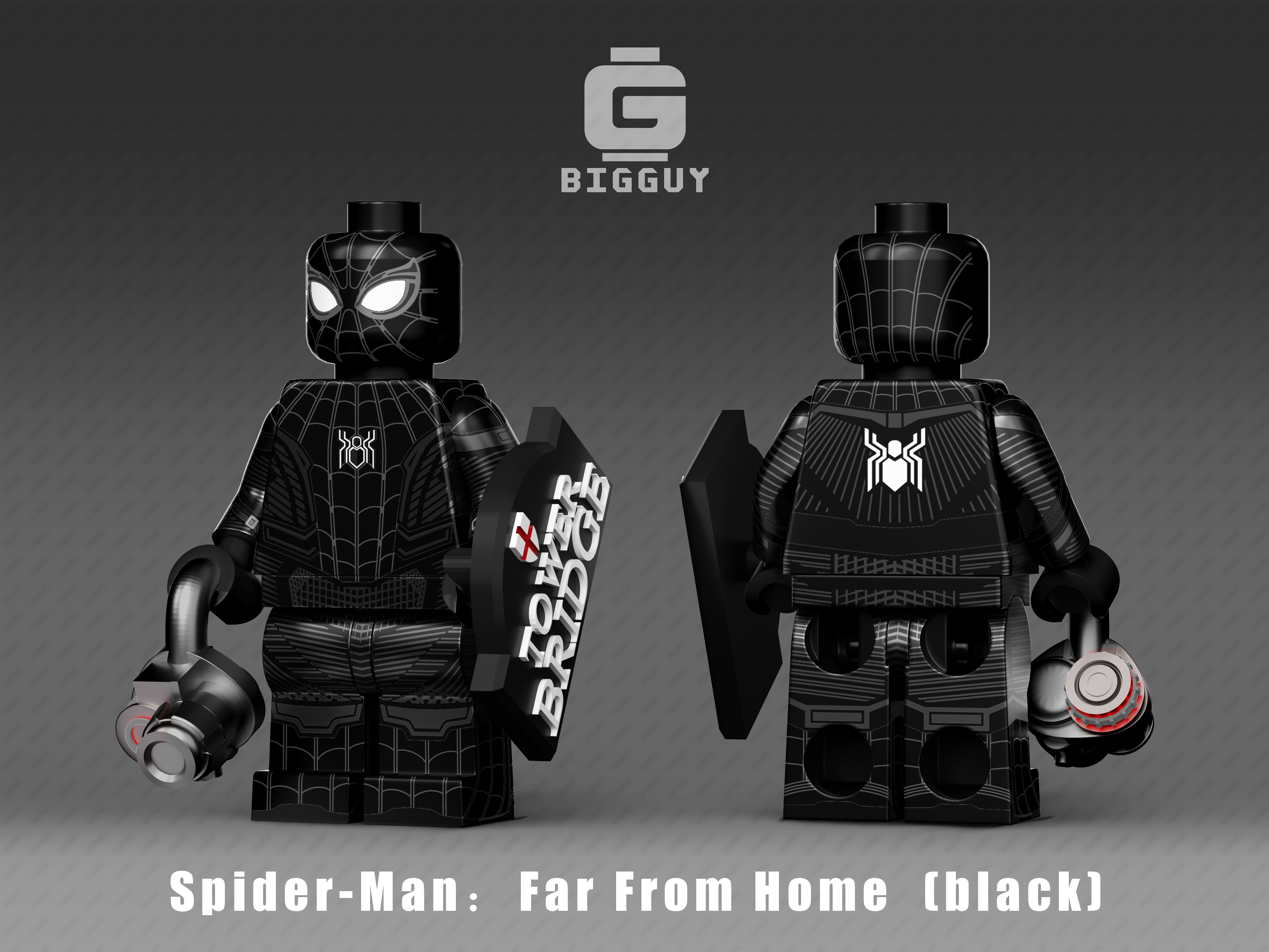 [Bigguy][Preorder] Red and black Spiderman [PADprinted]