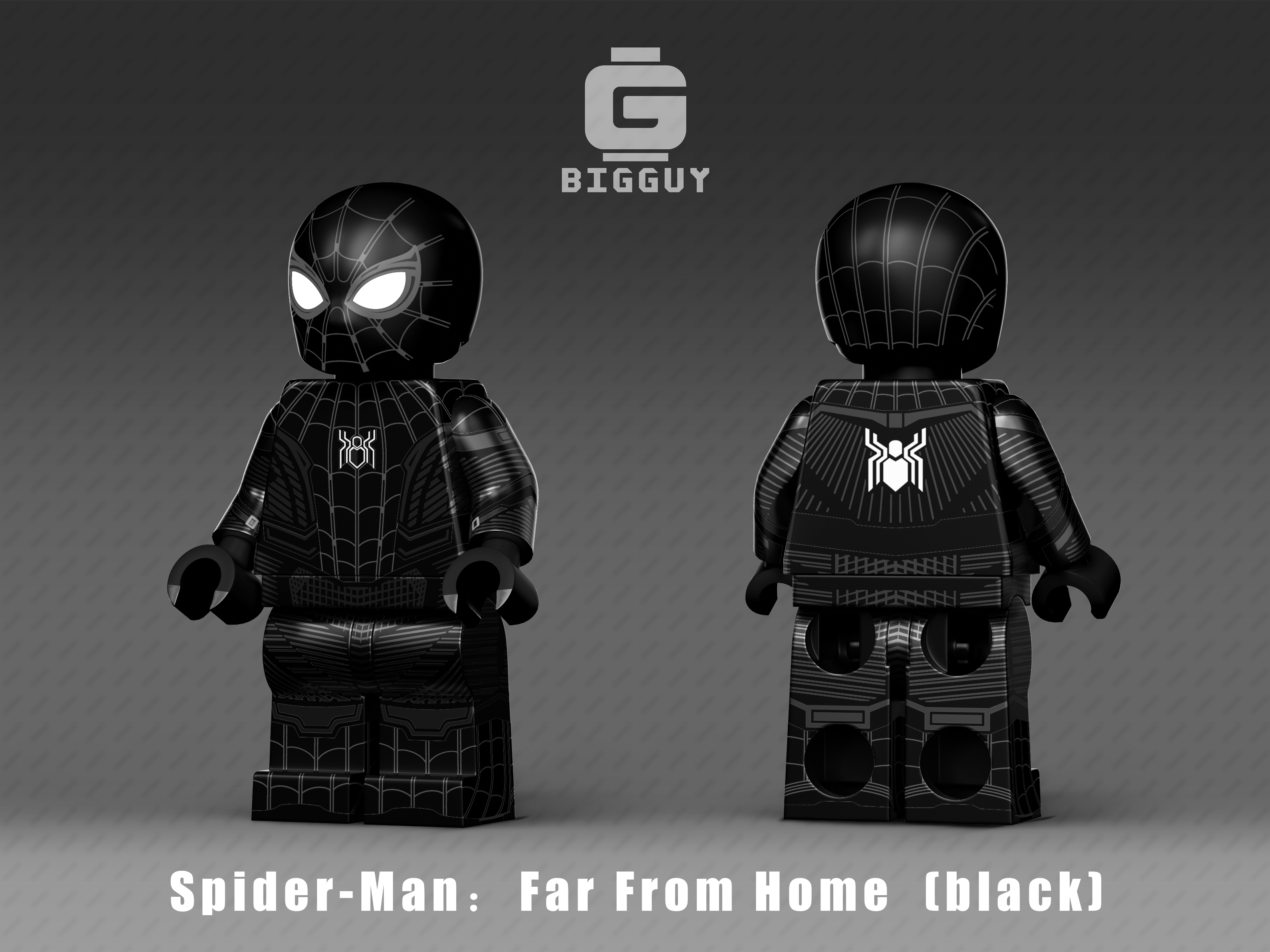 [Bigguy][Preorder] Red and black Spiderman [PADprinted]