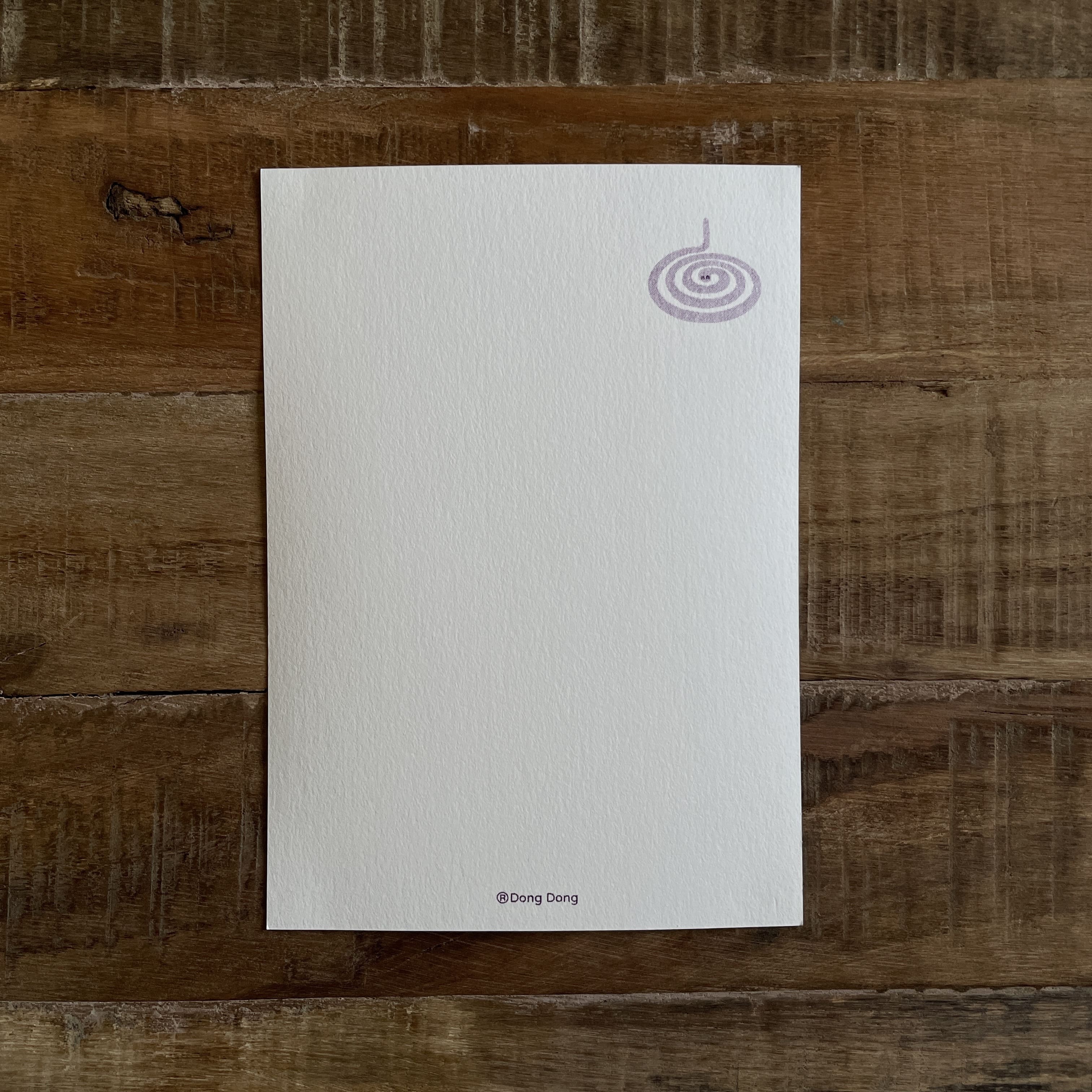 蚊香花火/孔版印刷明信片/蛇年明信片