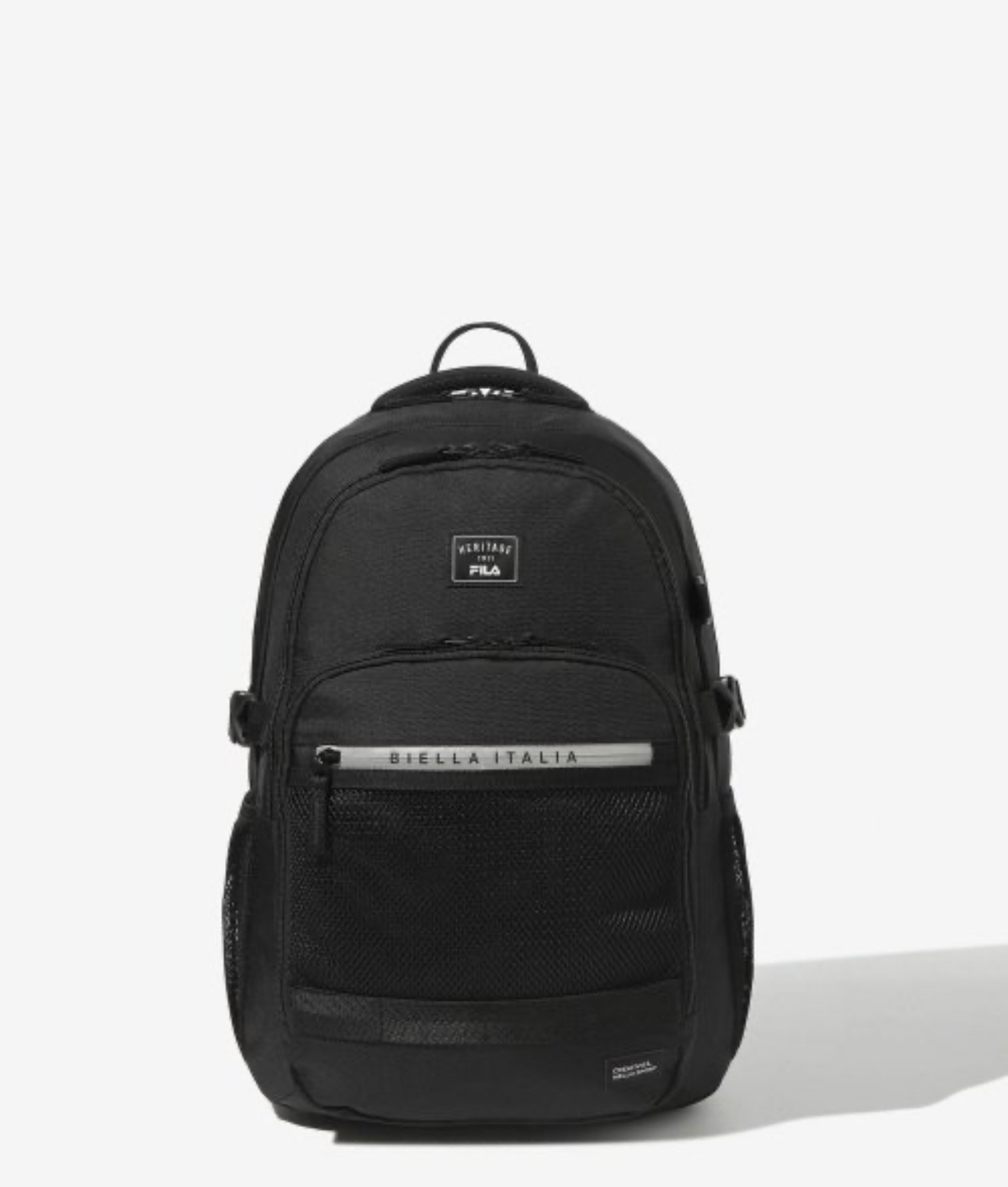 FILA 黑色簡約大容量休閒運動背包 （K9 BR222）