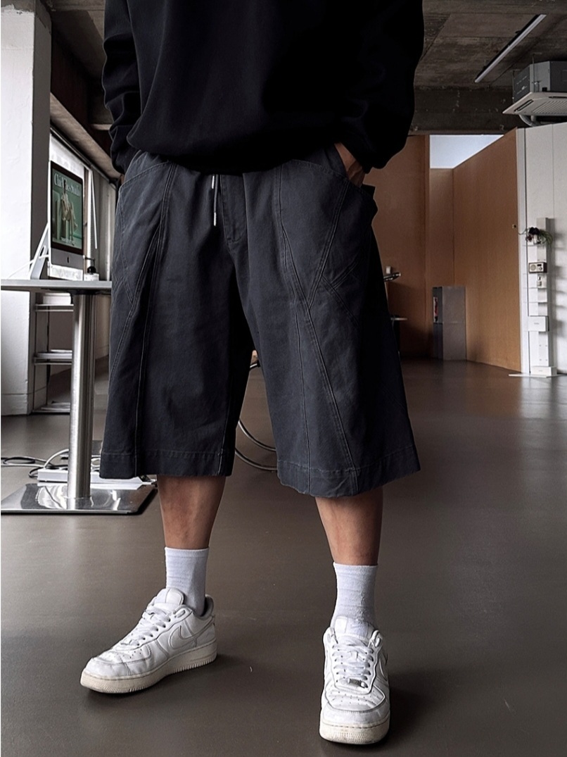 Peanut 水洗百慕達短褲