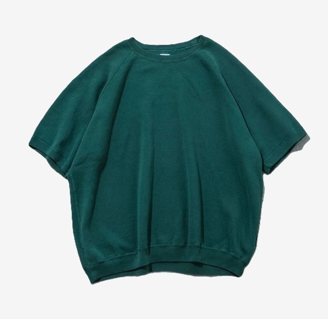 A.PRESSE VINTAGE SWEATSHIRT S/S - GREEN PRE ORDER ITEM (預訂中)