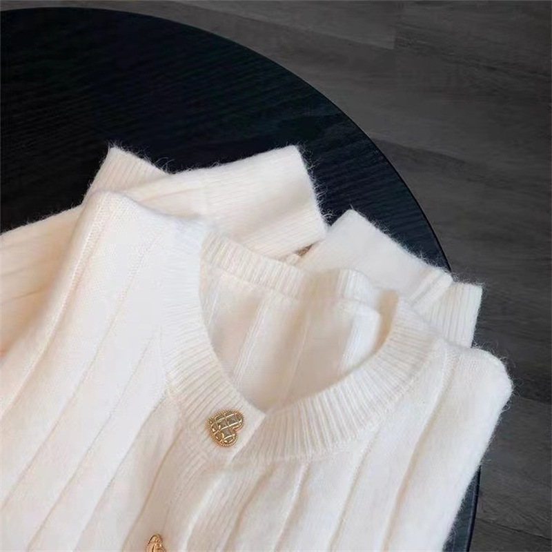 Soft Knit Cardigan with Heart Buttons