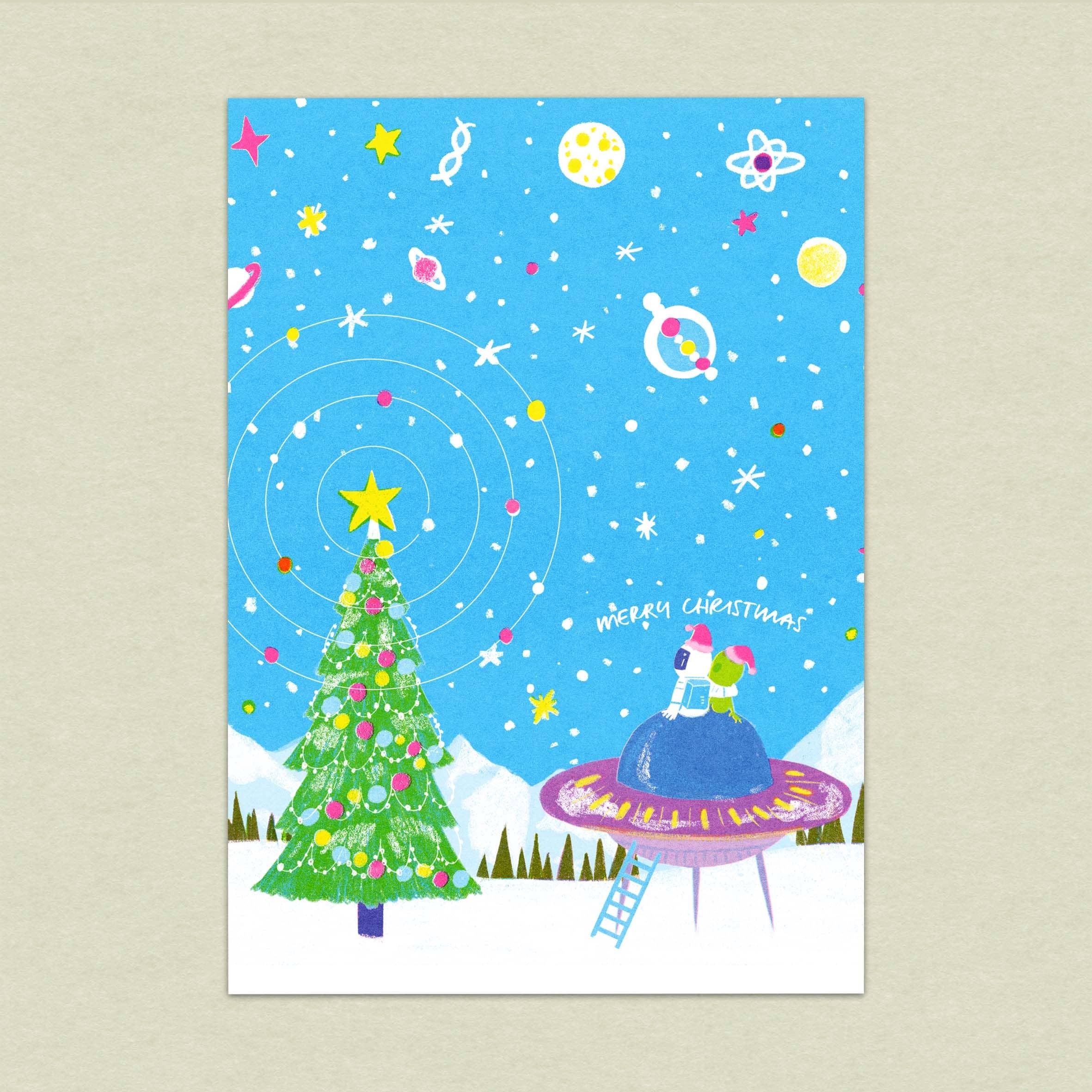 外星人&宇宙人&UFO/孔版印刷明信片