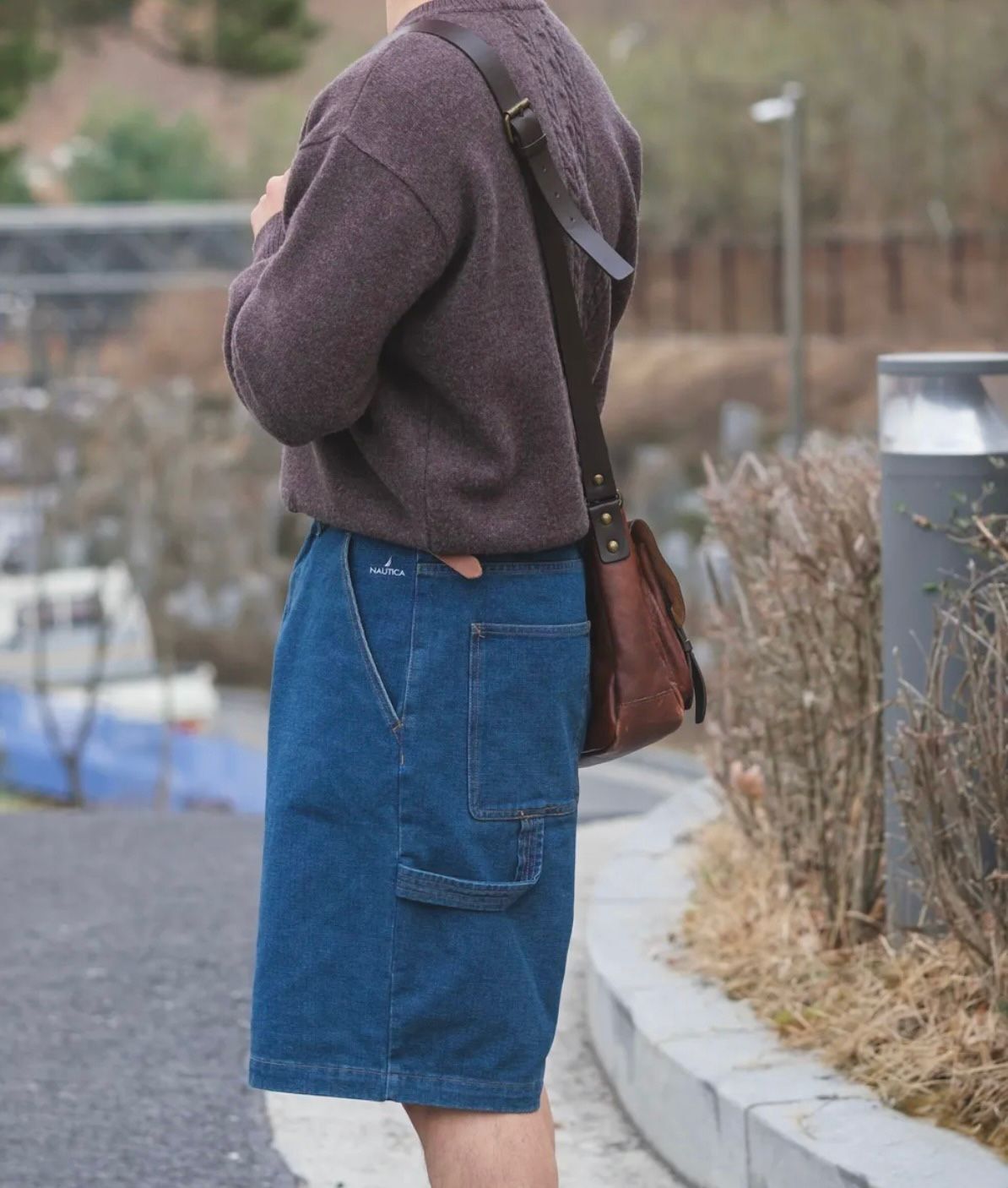 韓國 Nautica Bermuda Carpenter Denim Shorts [756]