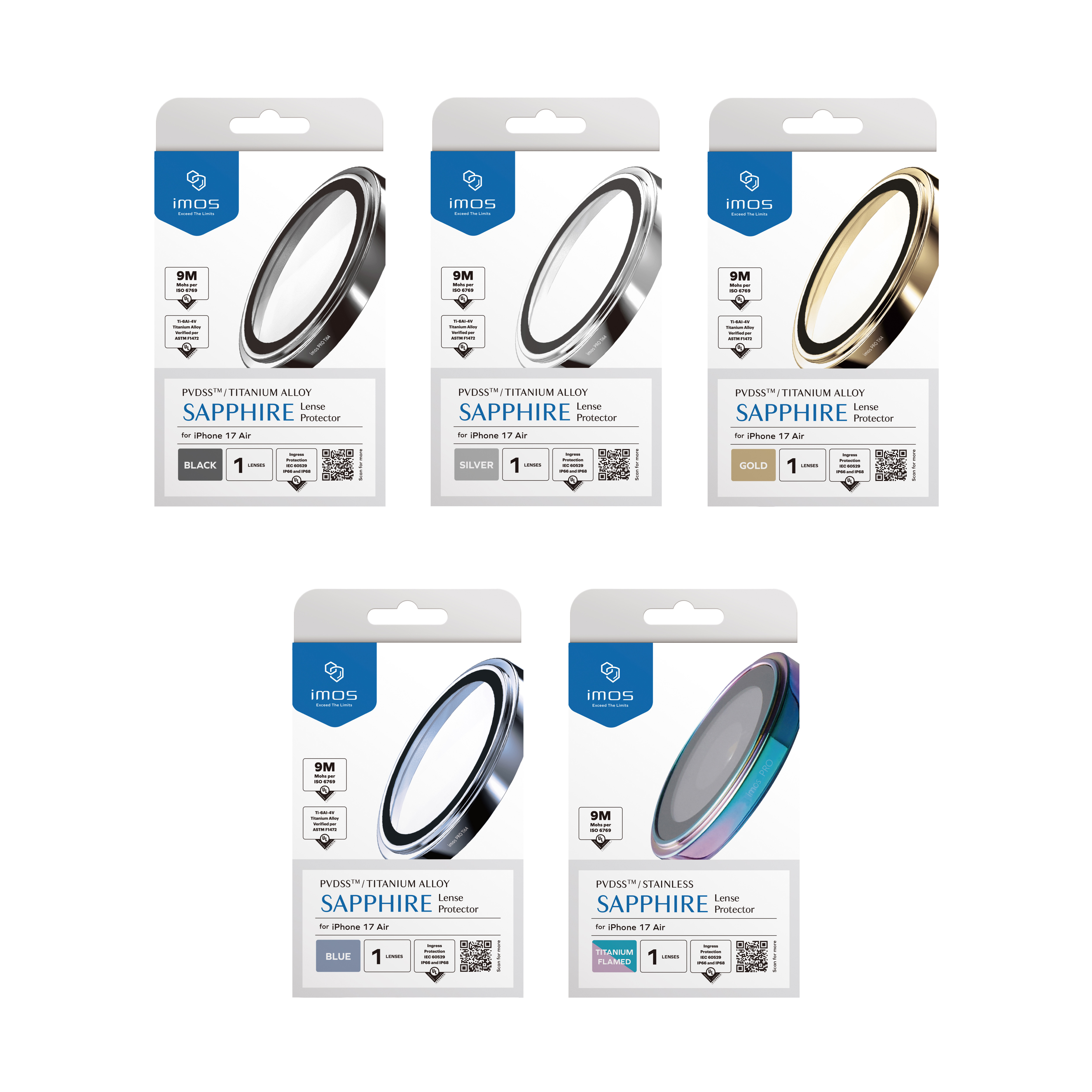 IMOS iPhone Air 藍寶石鏡頭保護貼