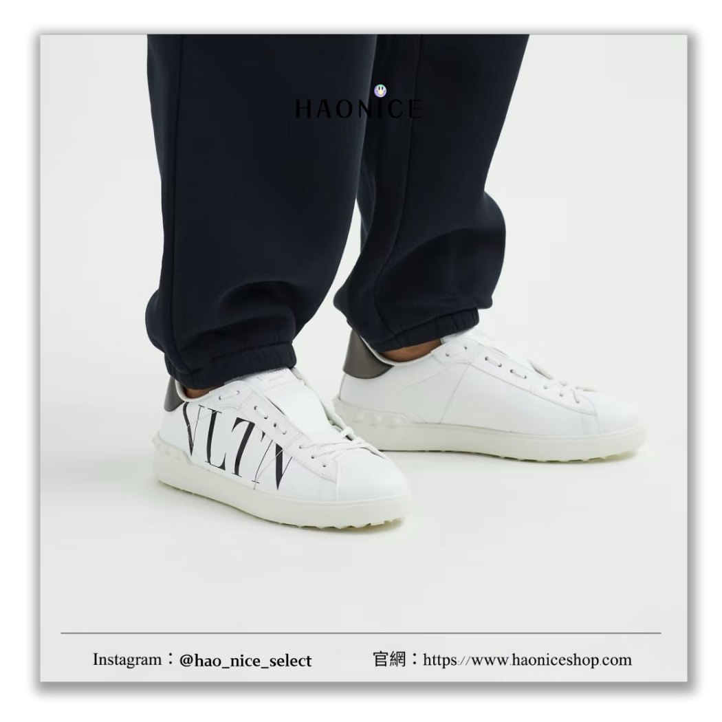 【HAO NICE】極度少量❗️100%正品 VALENTINO 范倫鐵諾 義大利精品🇮🇹經典LOGO低筒休閒鞋 球鞋