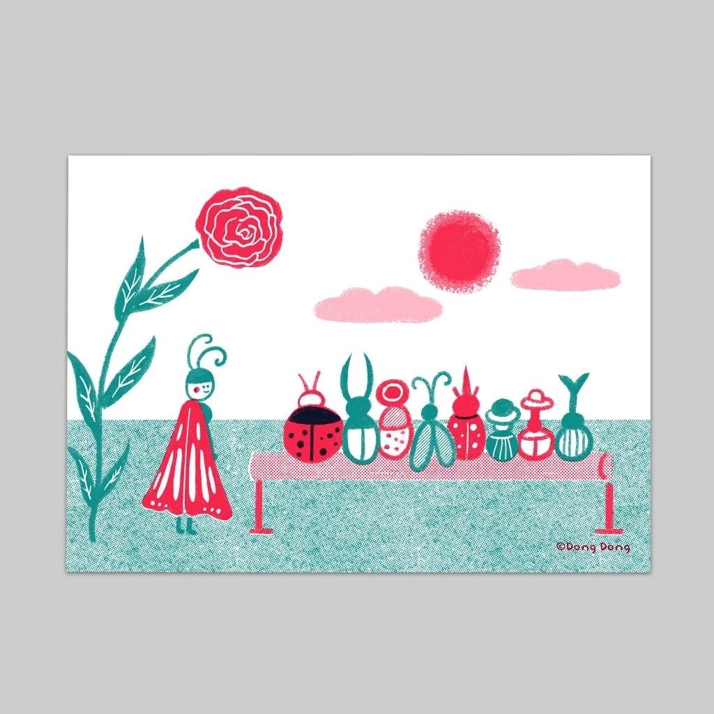 韓劇《親愛的朋友》/孔版印刷明信片