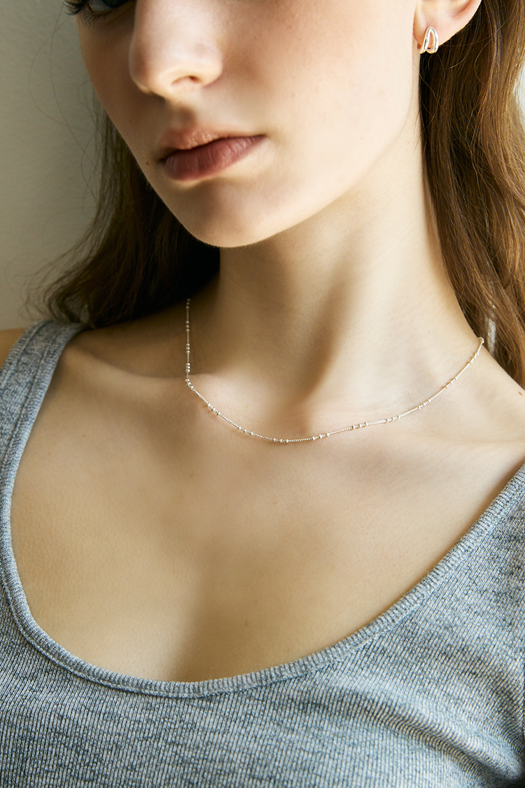 [karina同款] Freckle Triple Necklace Silver 925