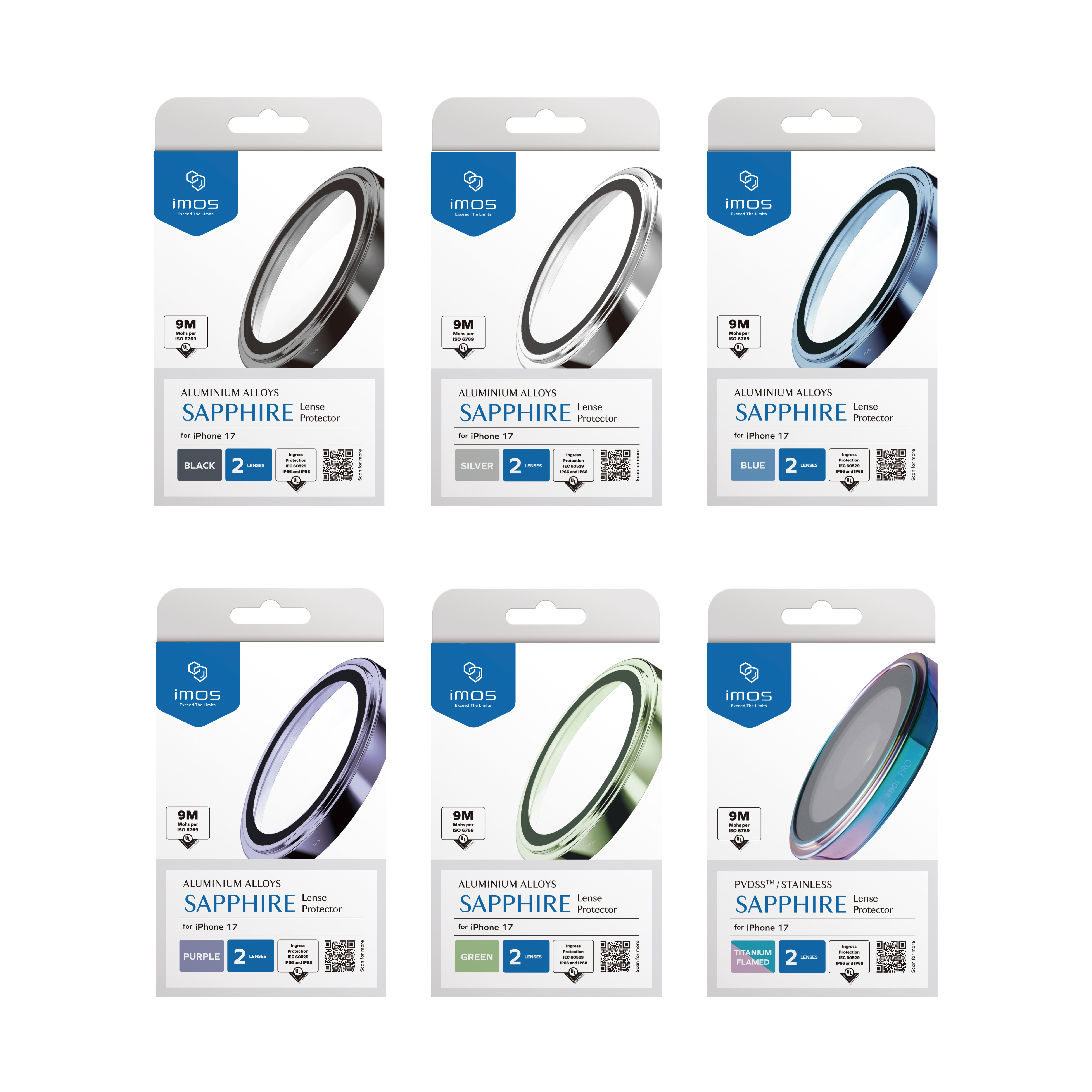 IMOS iPhone 17 藍寶石鏡頭保護貼