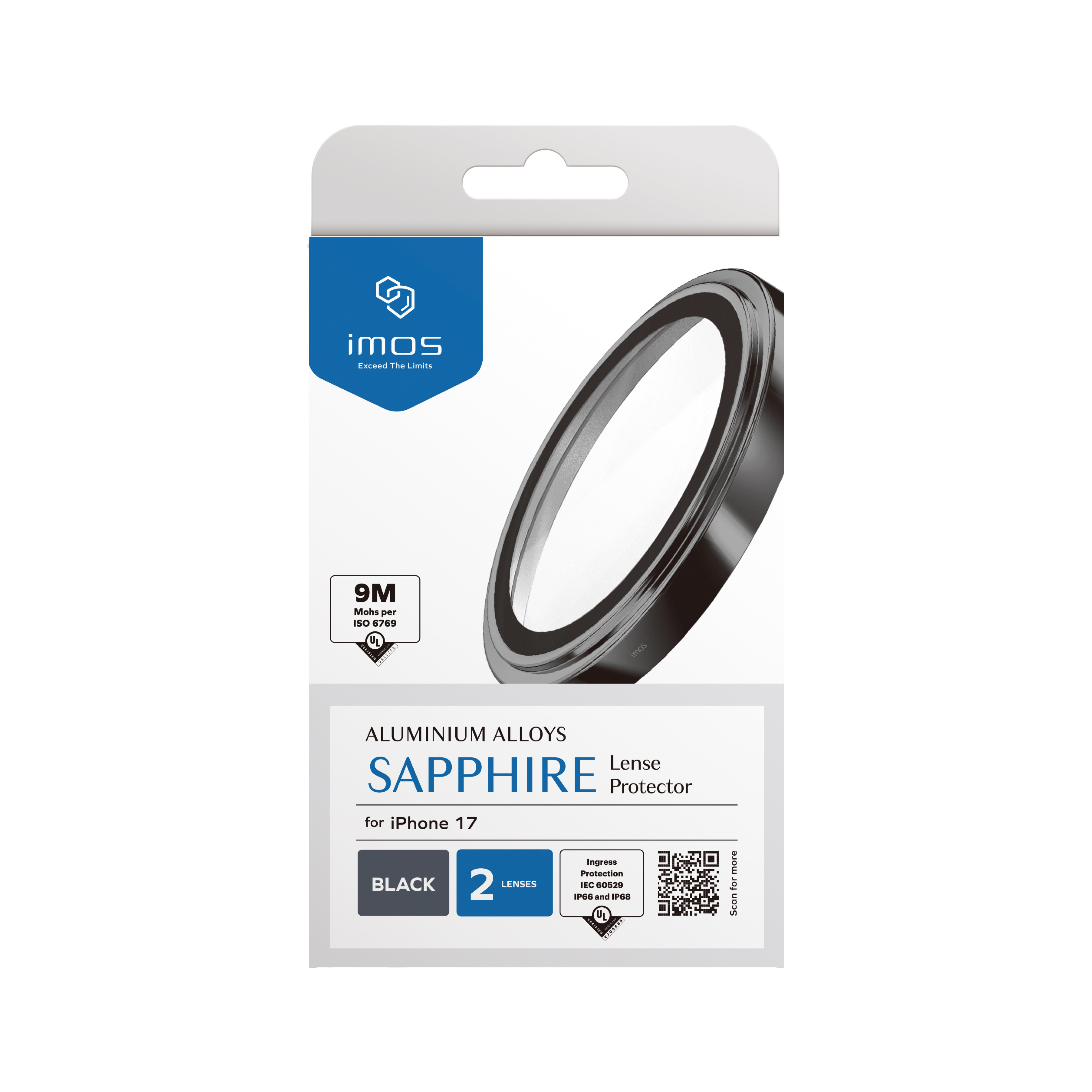 IMOS iPhone 17 藍寶石鏡頭保護貼