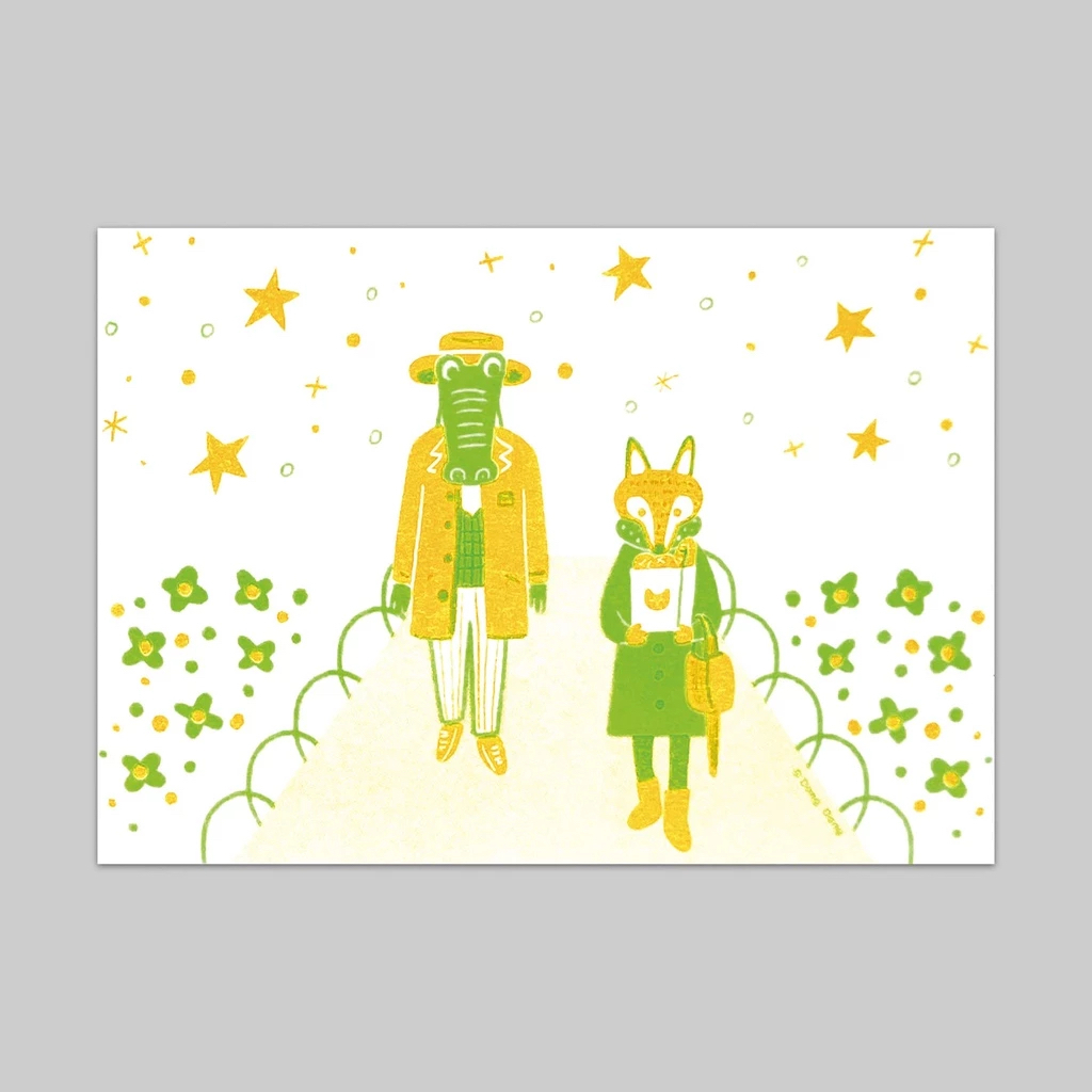 日劇《昨夜的咖哩，明日的麵包》/孔版印刷明信片