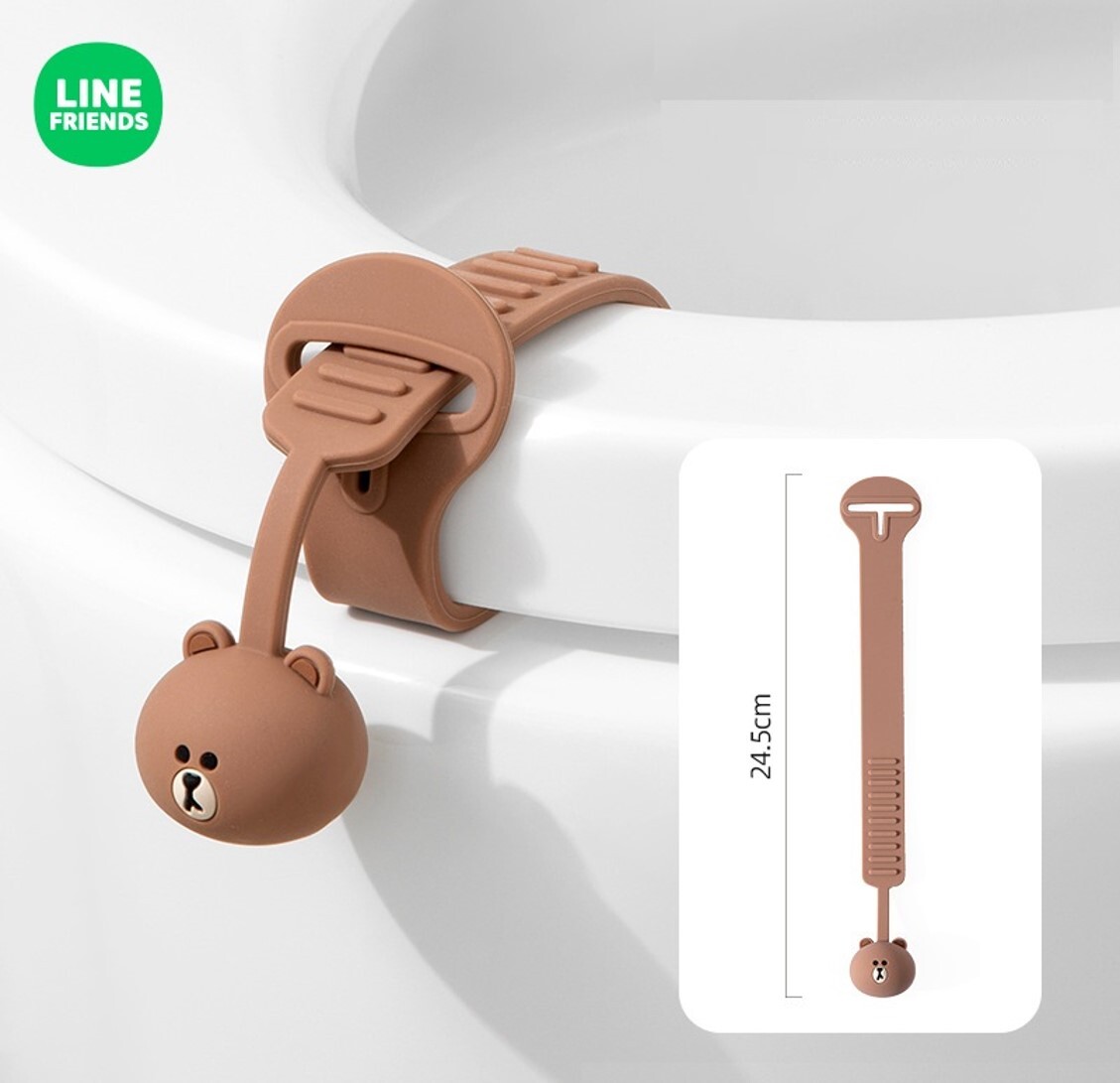 LINE FRIENDS  - 馬桶提蓋器 | 馬桶拉手提廁|Brown