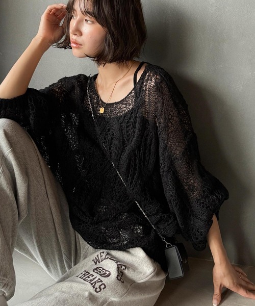 日本🇯🇵連線 Classical Elf 麻花紋洞洞大針織上衣 鏤空 針織 寬鬆 外搭 長袖 多層次 5色(任買兩件711免運)/預購